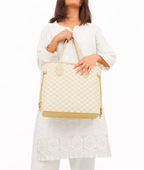 RTW Creation - Off-white checkered neverfull tote bag