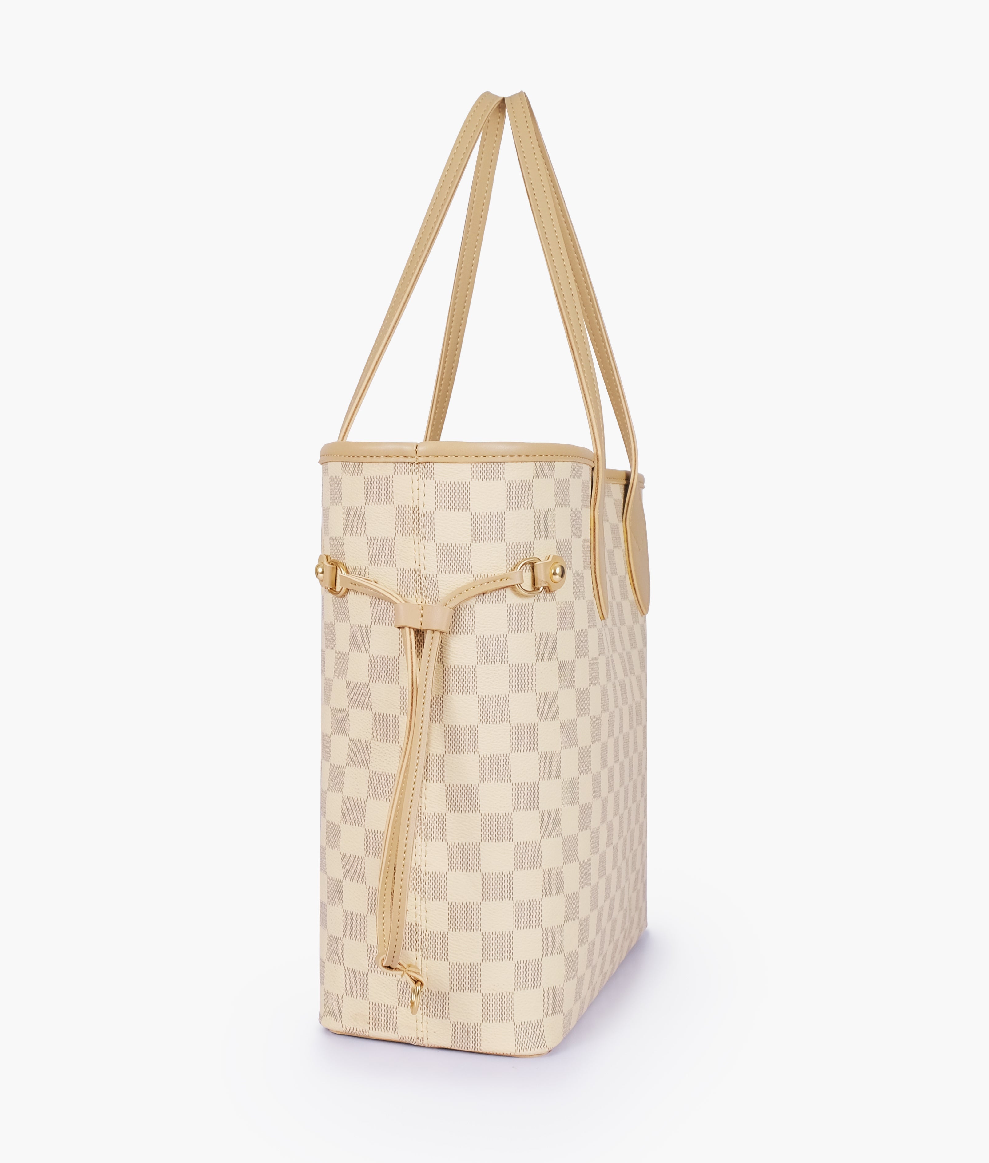 RTW Creation - Off-white checkered neverfull tote bag