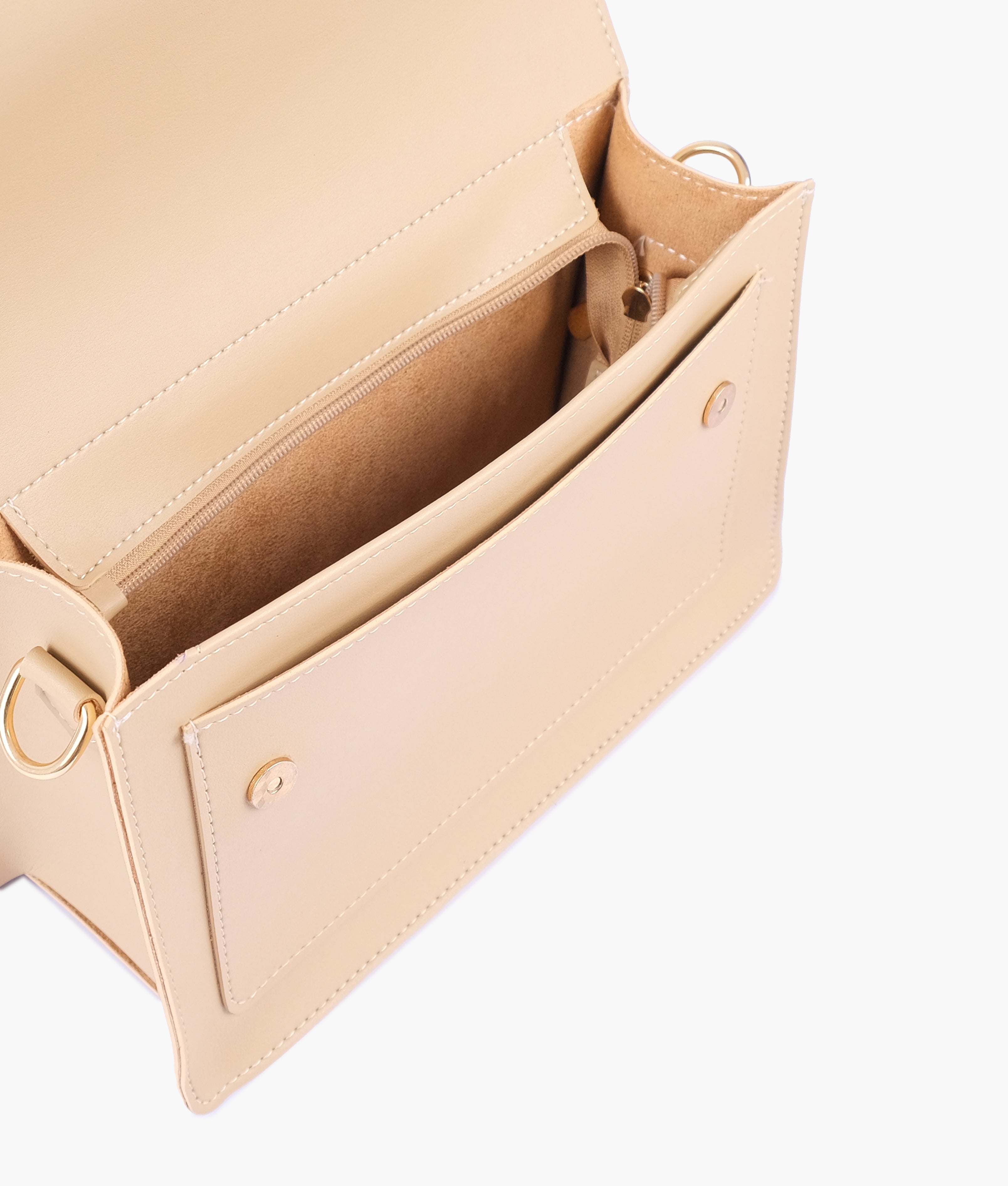 RTW Creation - Off-white half flap cross-body bag