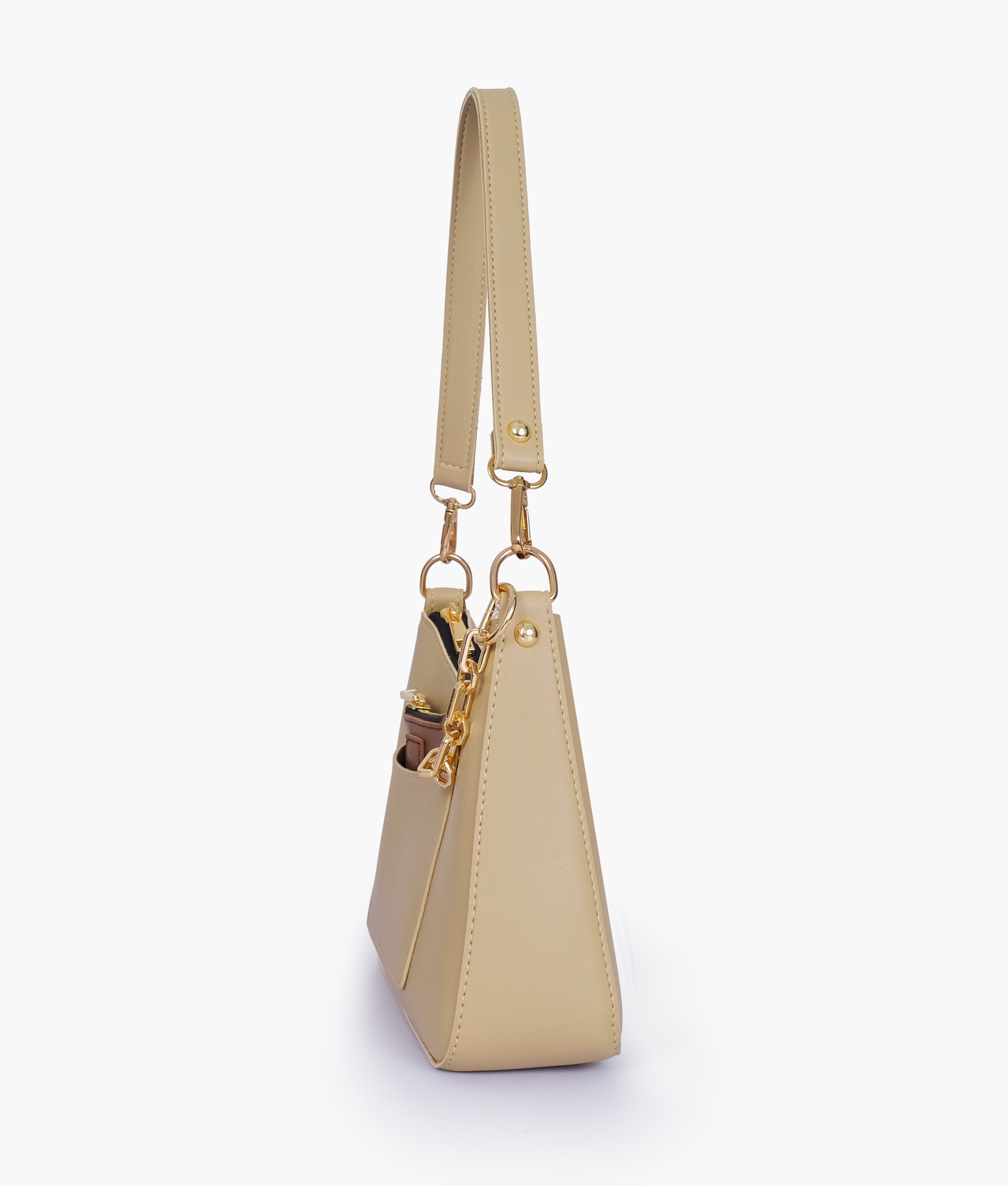 RTW Creation - Off-white hobo evening bag