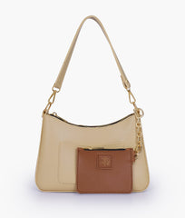 RTW Creation - Off-white hobo evening bag
