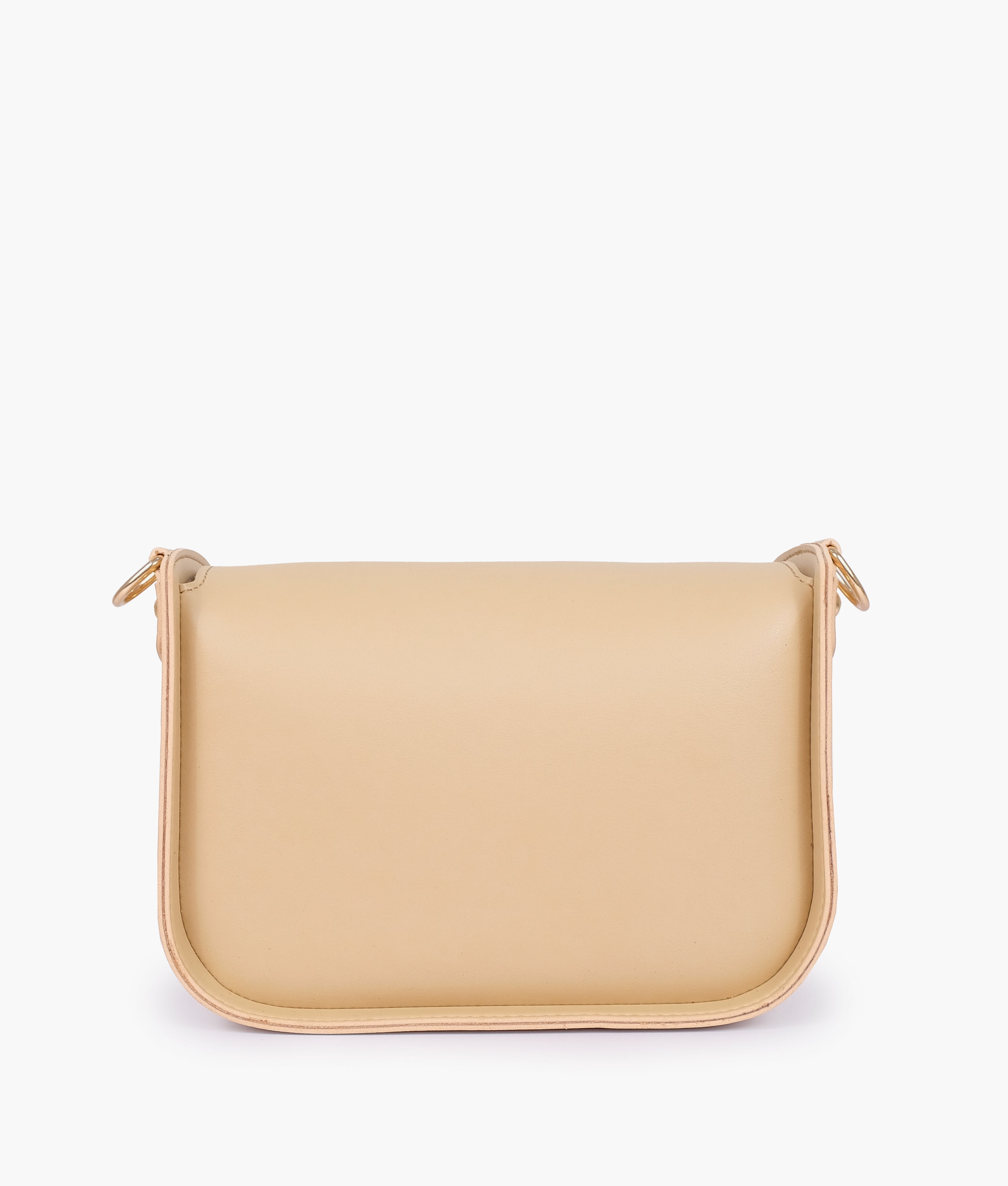 RTW Creation - Off-white saddle bag with twist lock