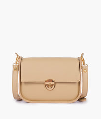 RTW Creation - Off-white saddle bag with twist lock