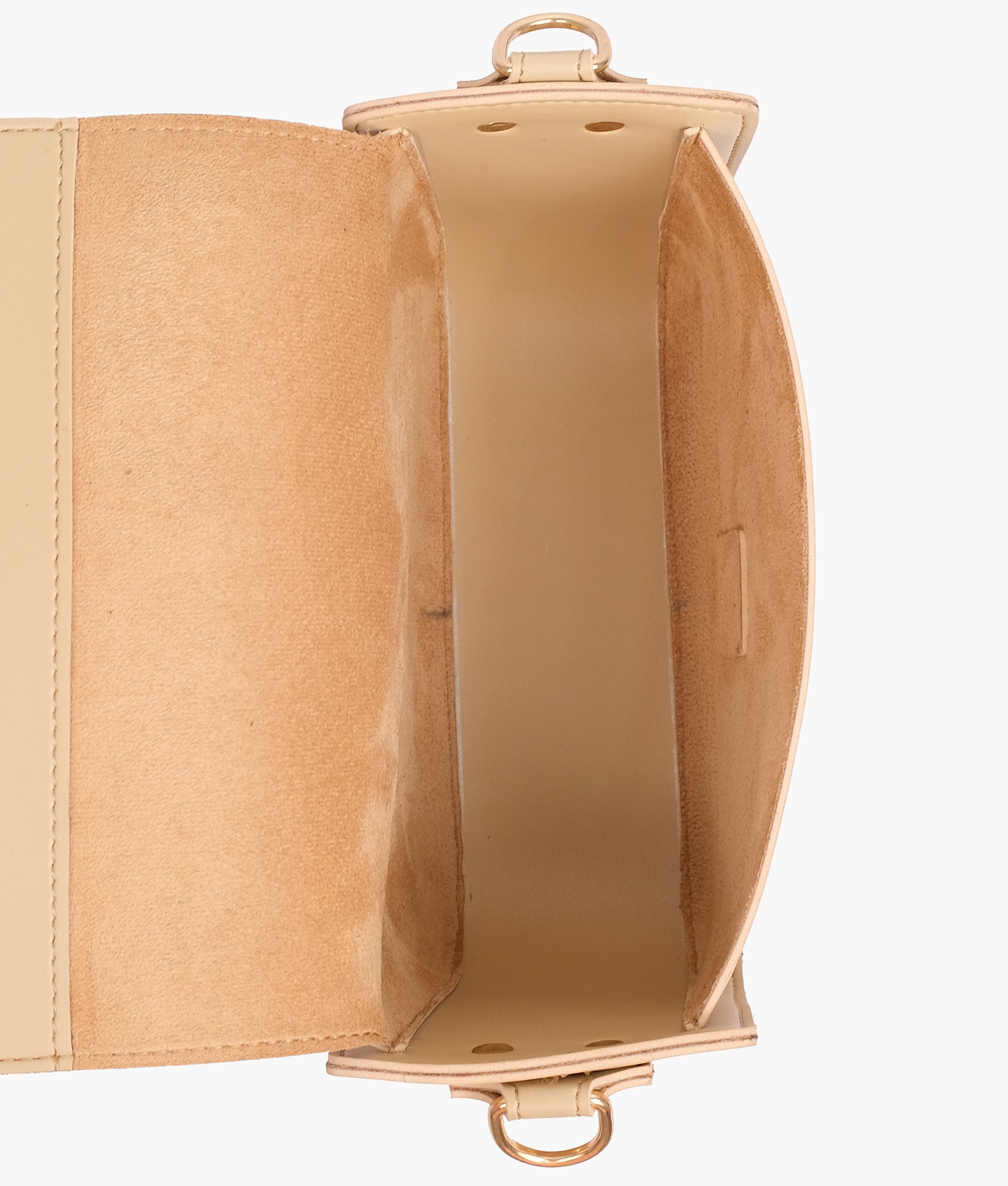 RTW Creation - Off-white saddle bag with twist lock