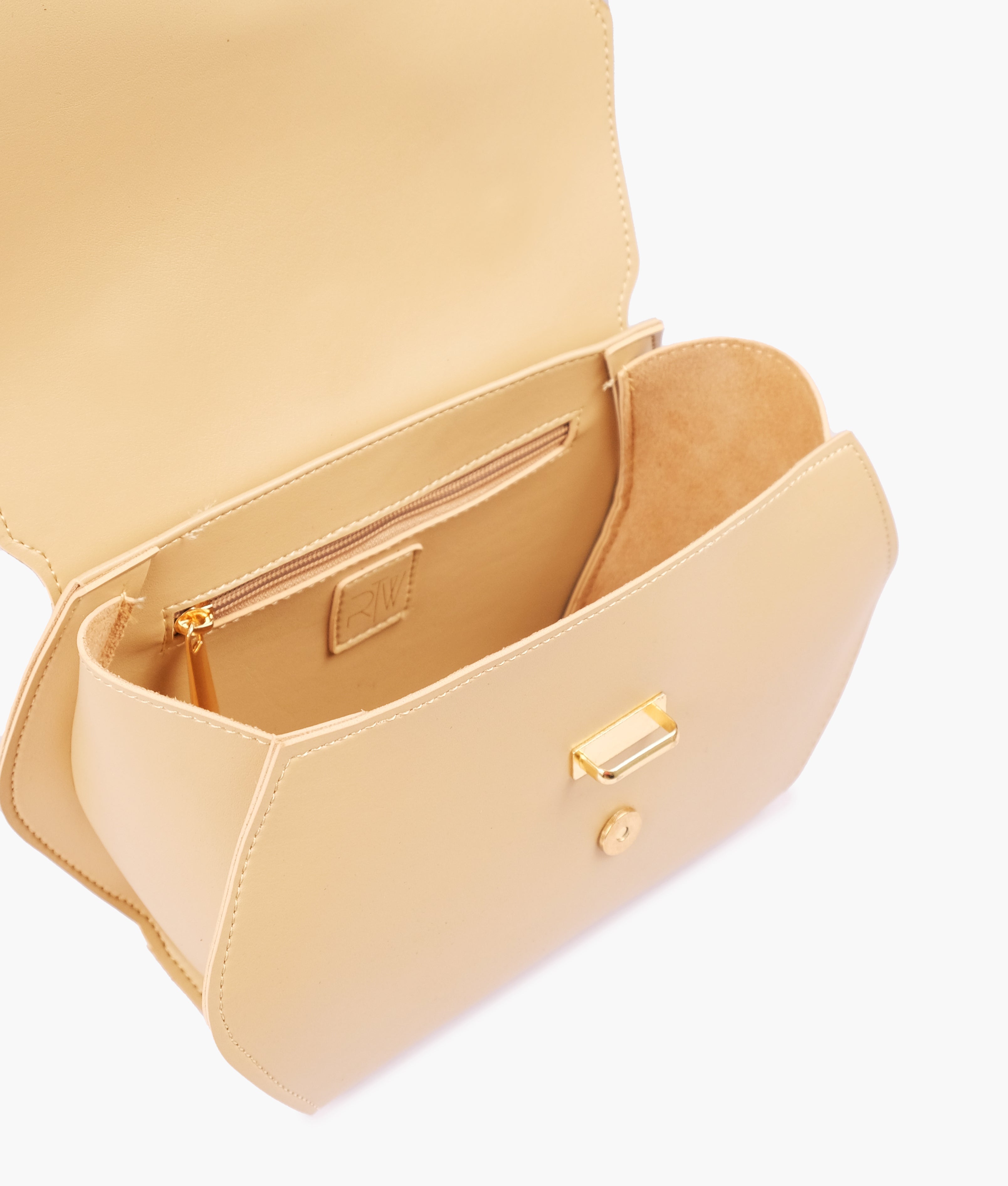 RTW Creation - Off-white top-handle hexagon bag