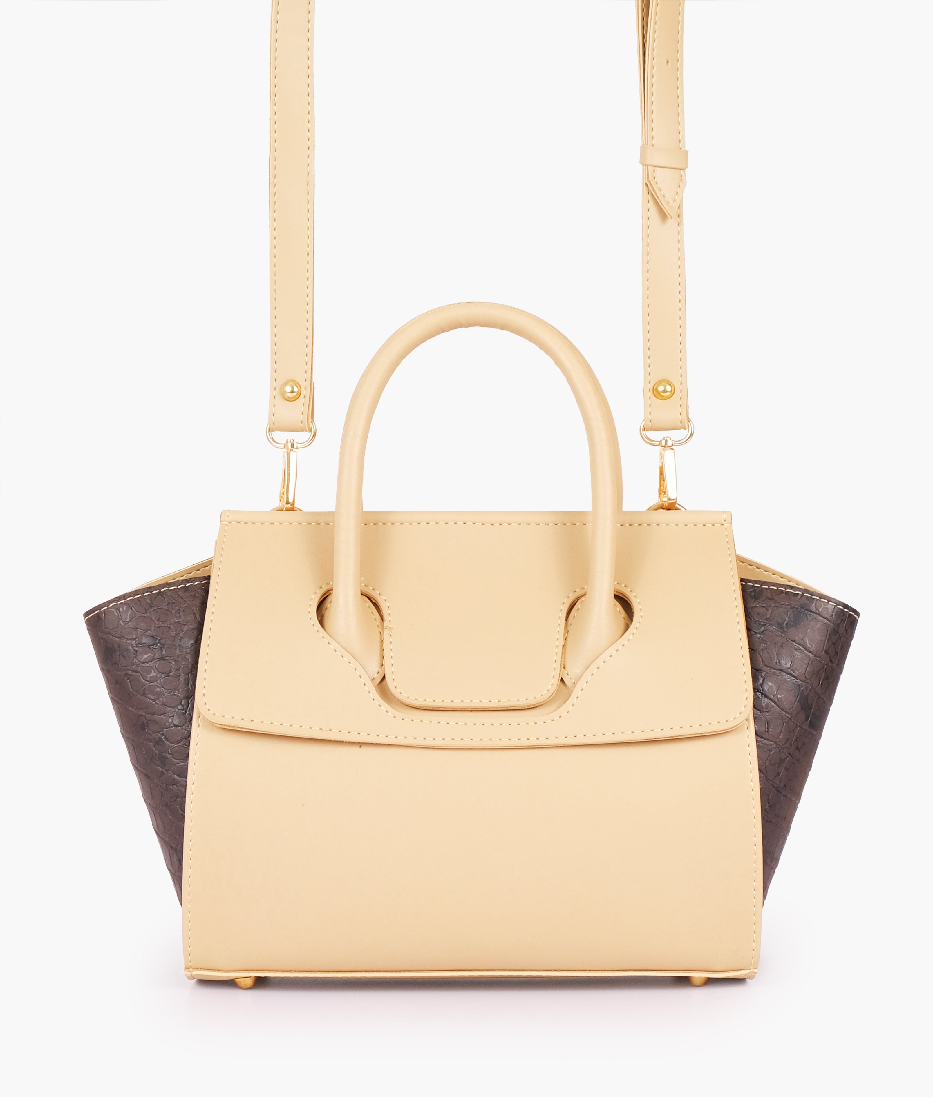 RTW Creation - Off-white trapeze handbag