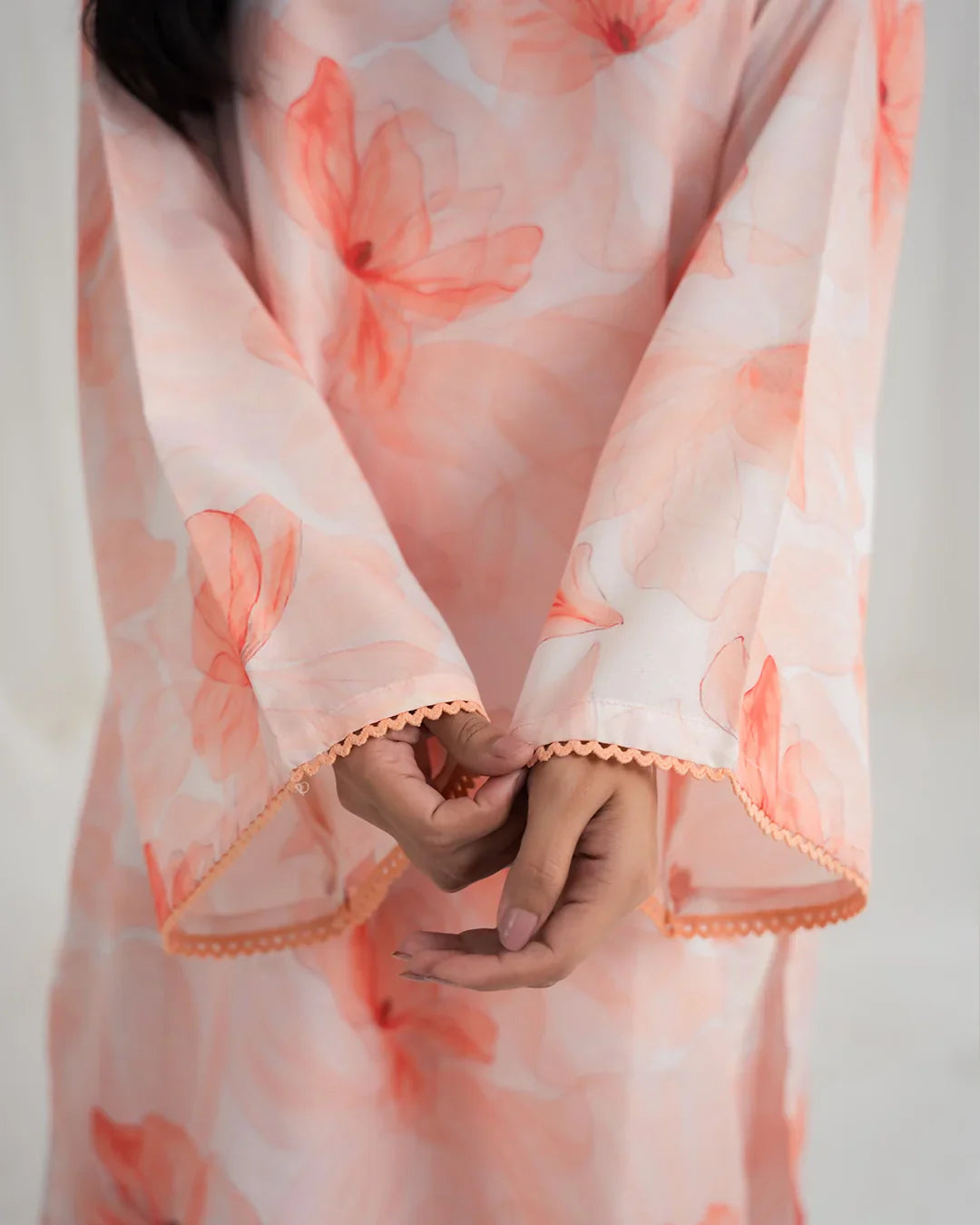 Summer Rizz By Qariney Stitched 2 Piece Co Ords Drop-01 Collection'2024-Marmalade Orange
