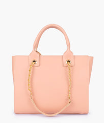 RTW Creation - Peach chain handle tote