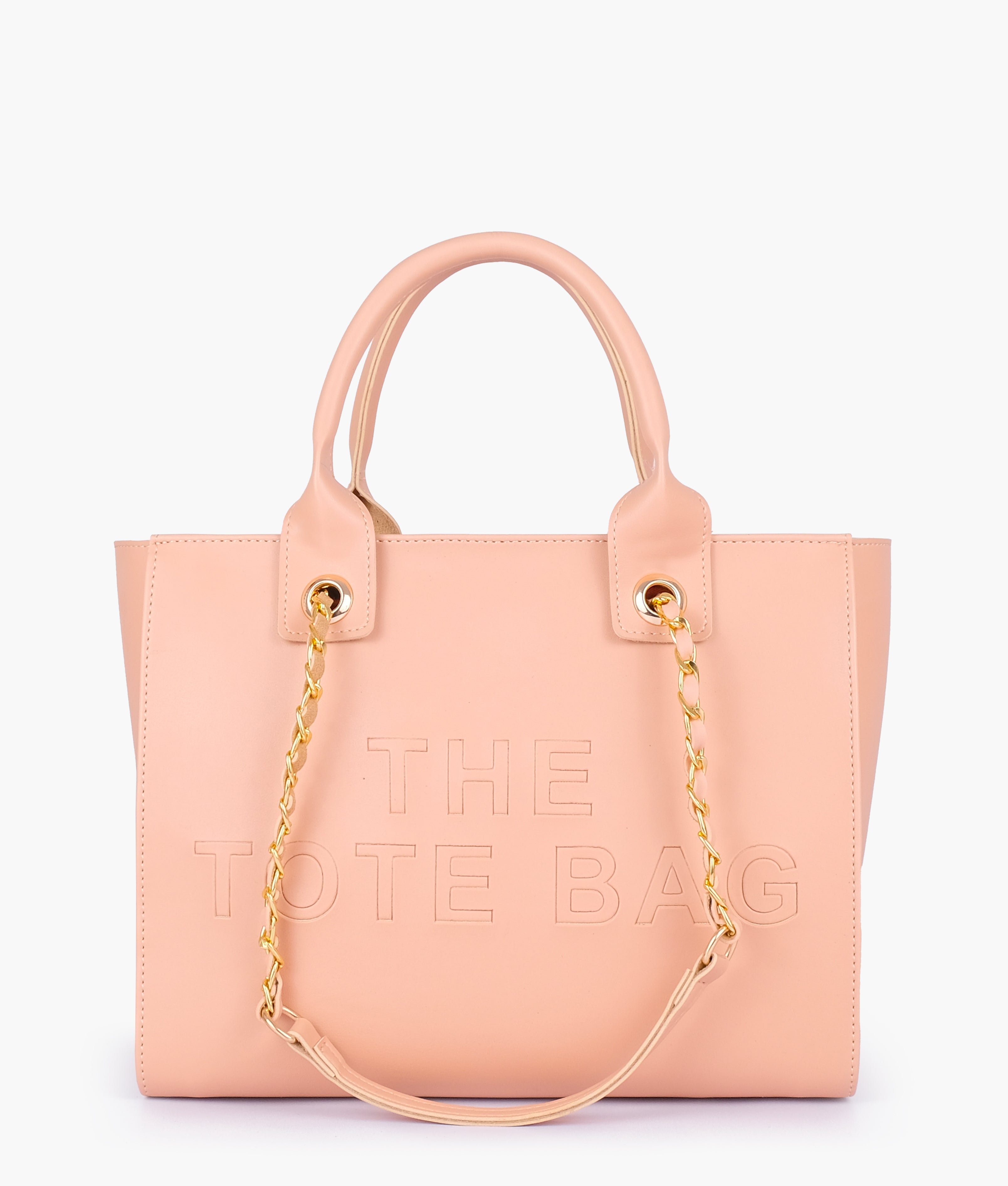 RTW Creation - Peach chain handle tote