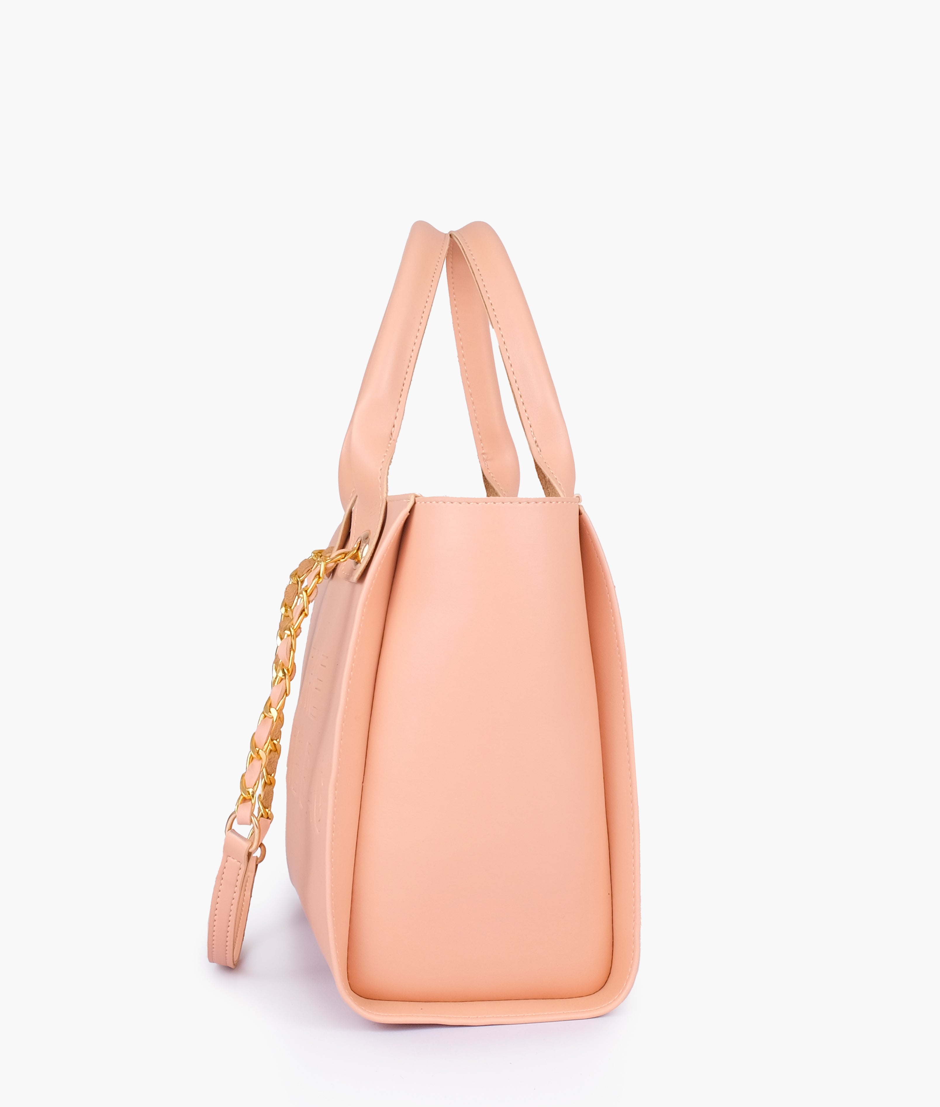 RTW Creation - Peach chain handle tote