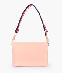 RTW Creation - Peach half flap cross-body bag