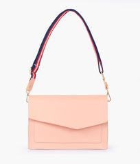 RTW Creation - Peach half flap cross-body bag