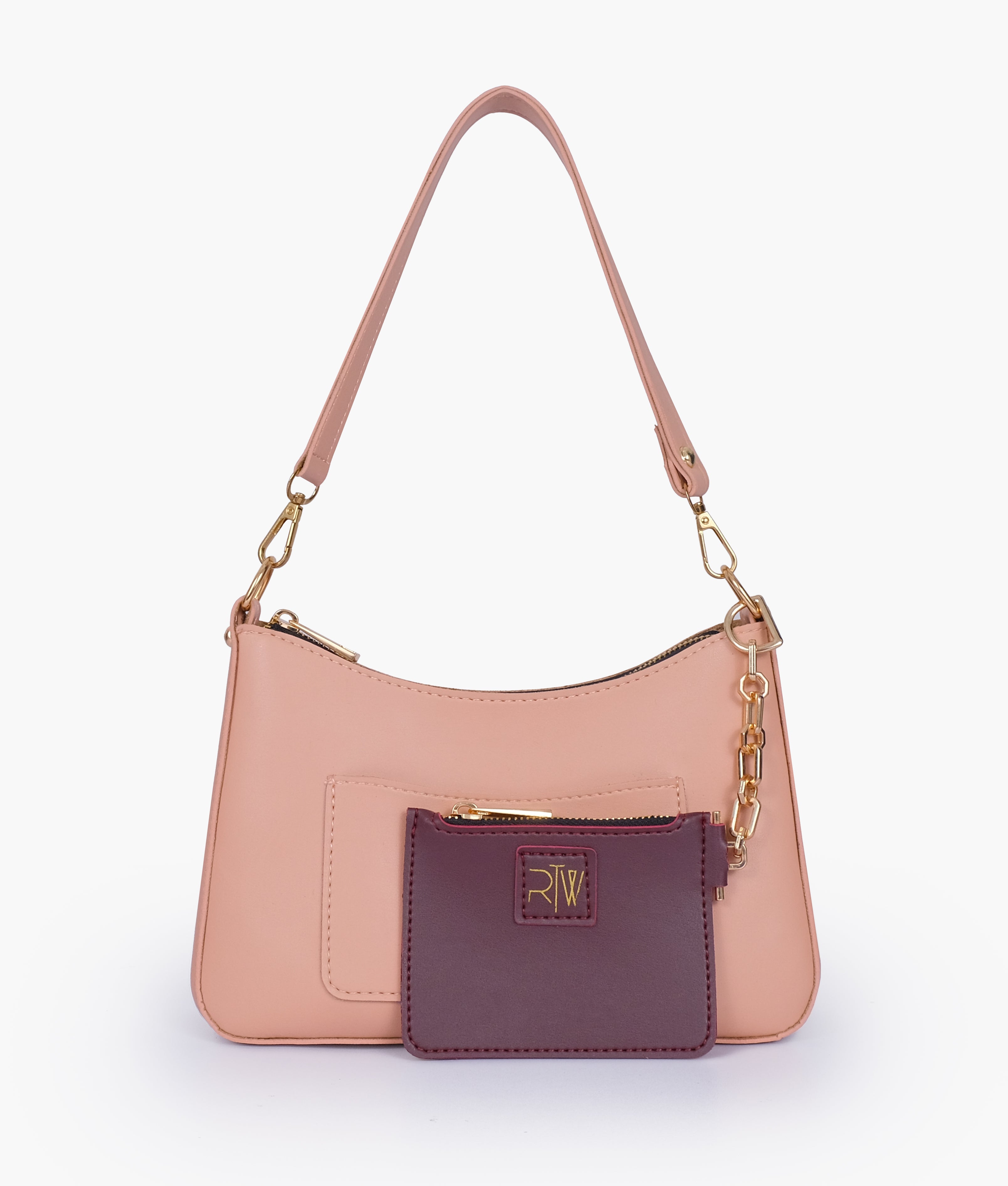 RTW Creation - Peach hobo evening bag