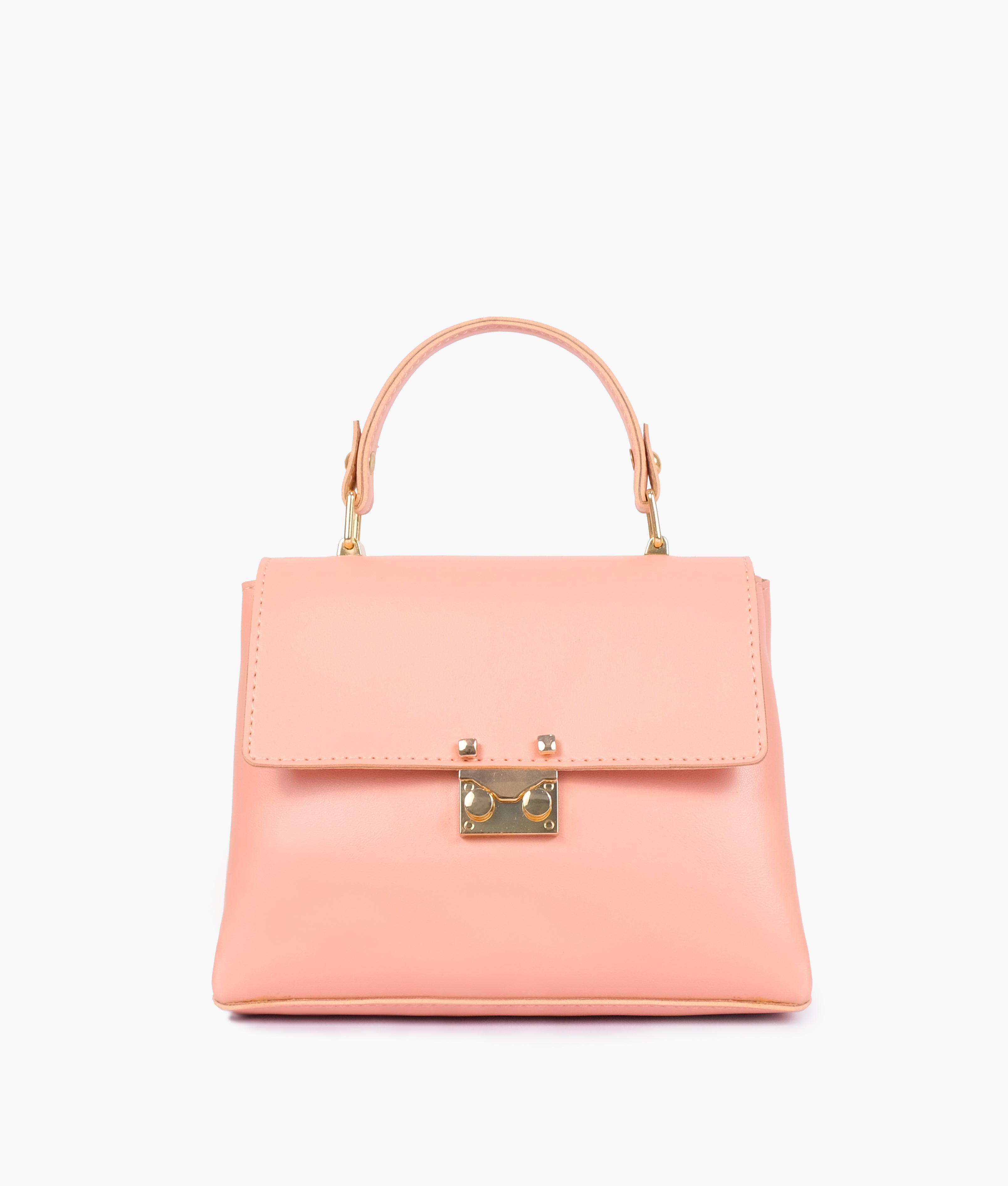 RTW Creation - Peach mini top-handle bag