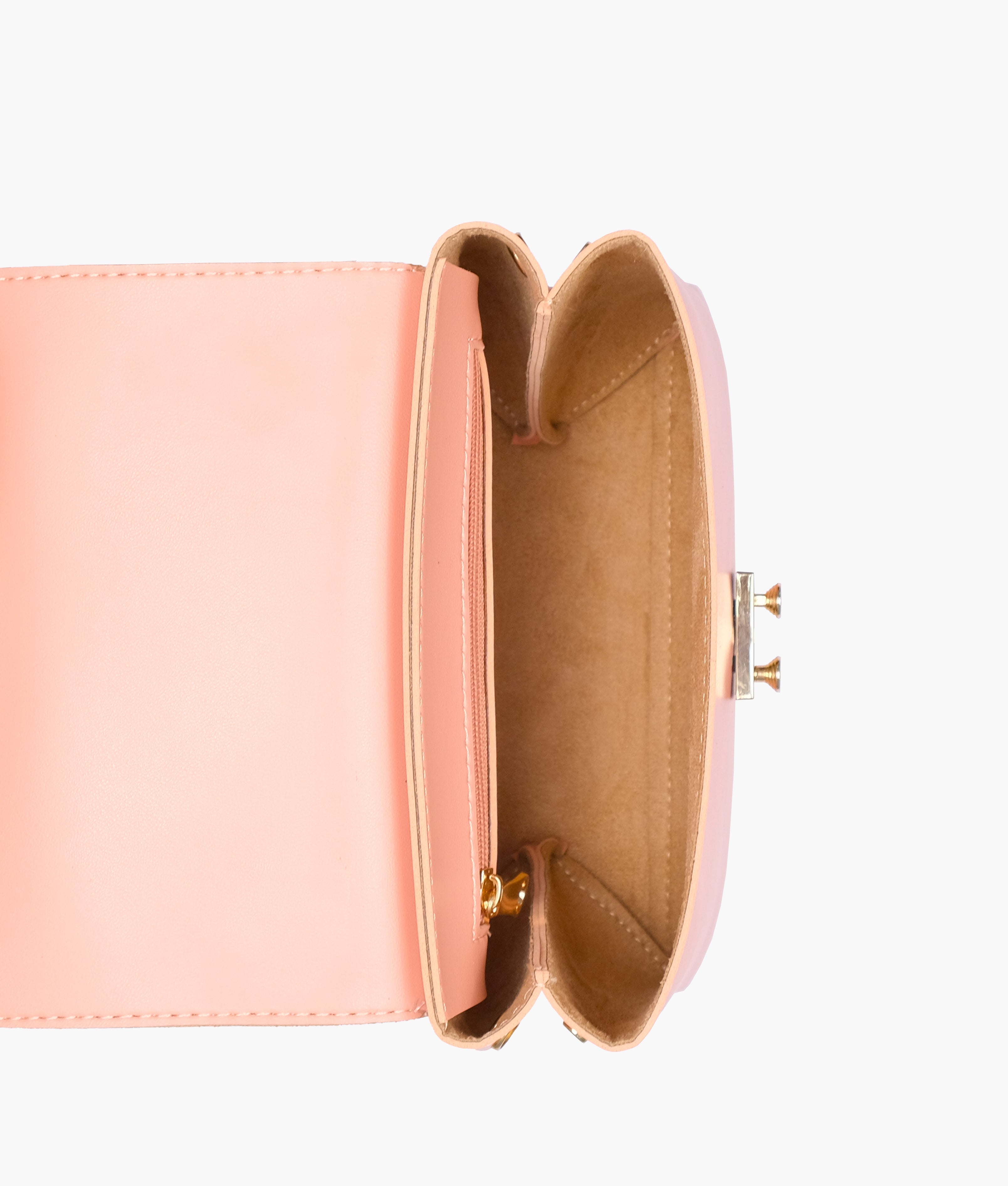 RTW Creation - Peach mini top-handle bag