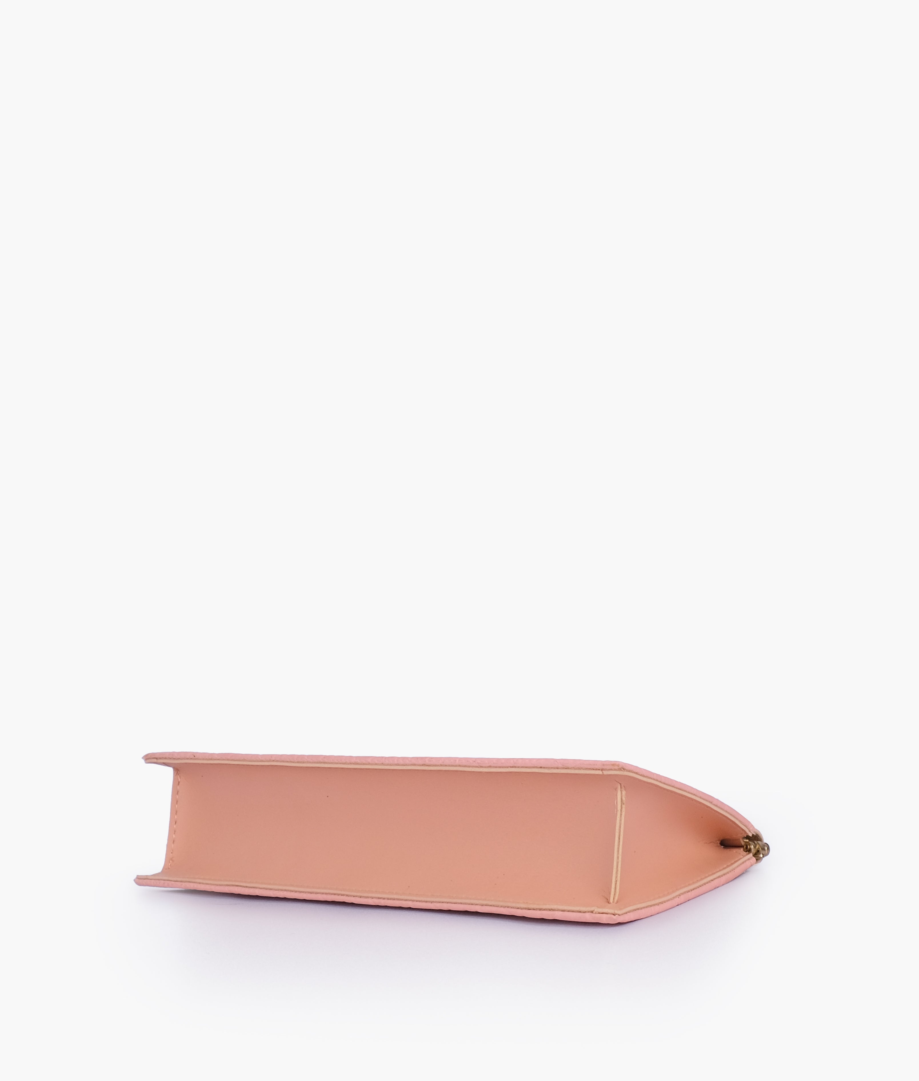 RTW Creation - Peach quilted evening clutch with snap closure