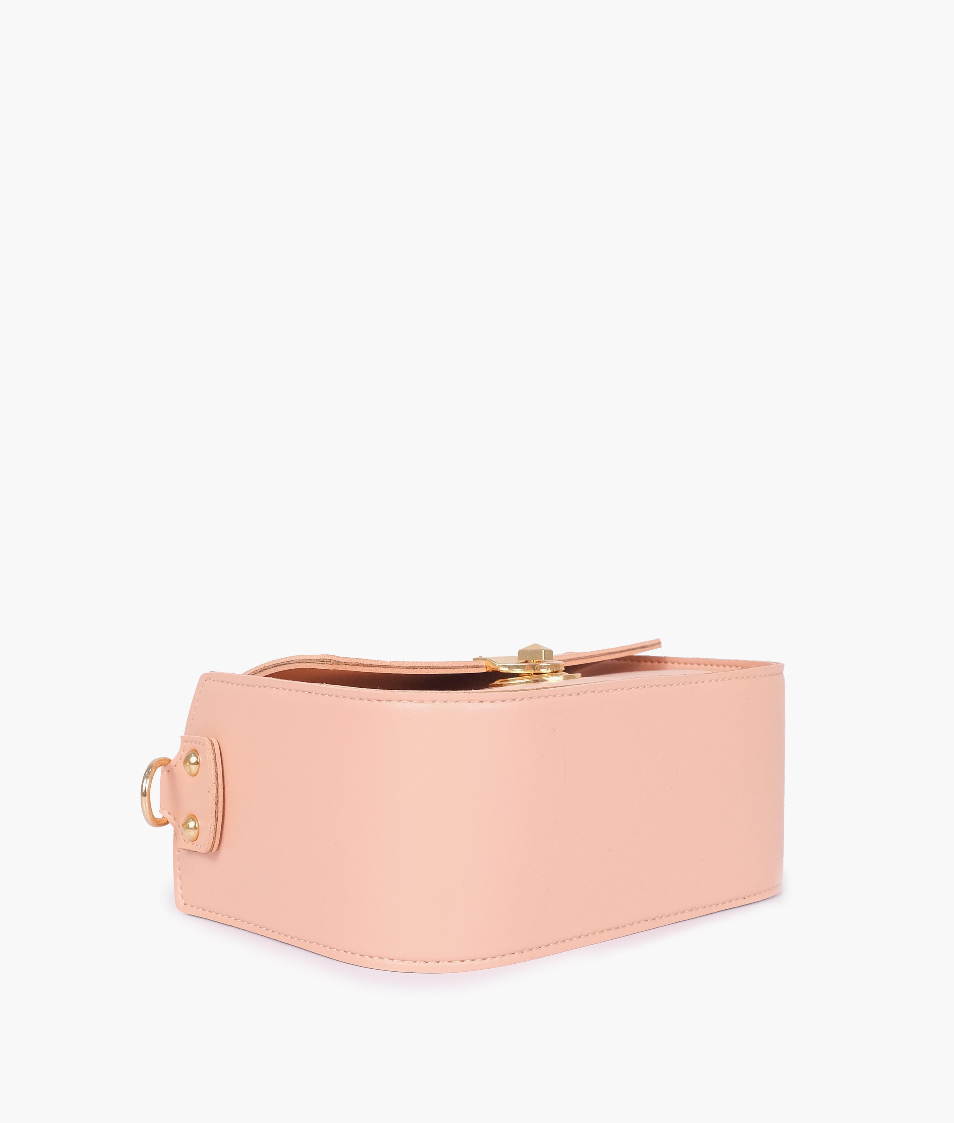 RTW Creation - Peach saddle bag with twist lock