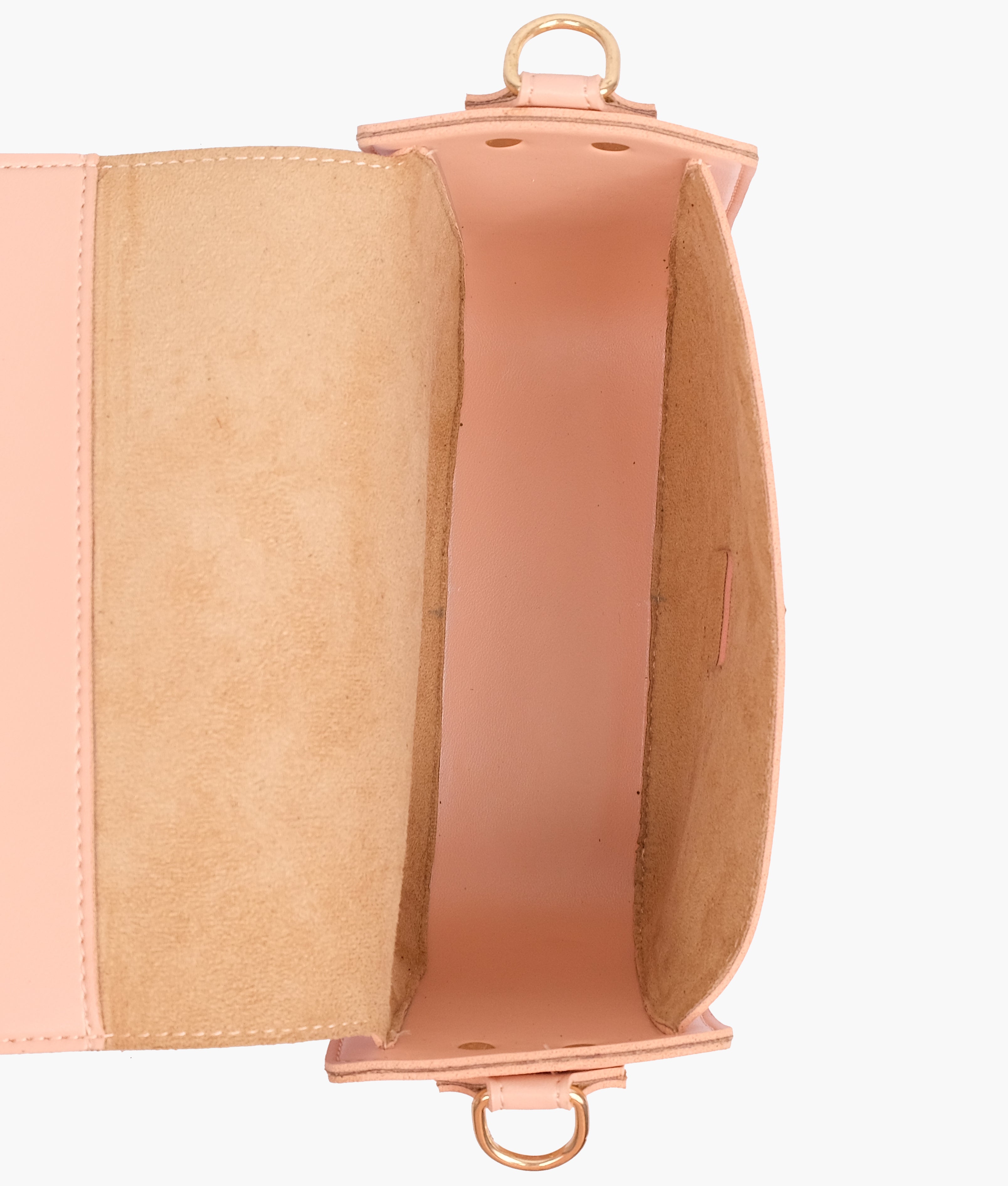 RTW Creation - Peach saddle bag with twist lock