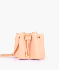 RTW Creation - Peach star drawstring bucket bag