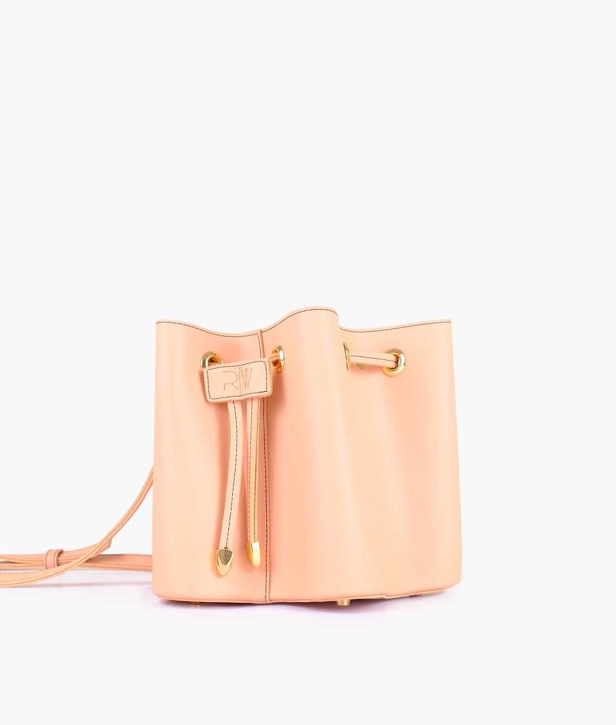 RTW Creation - Peach star drawstring bucket bag