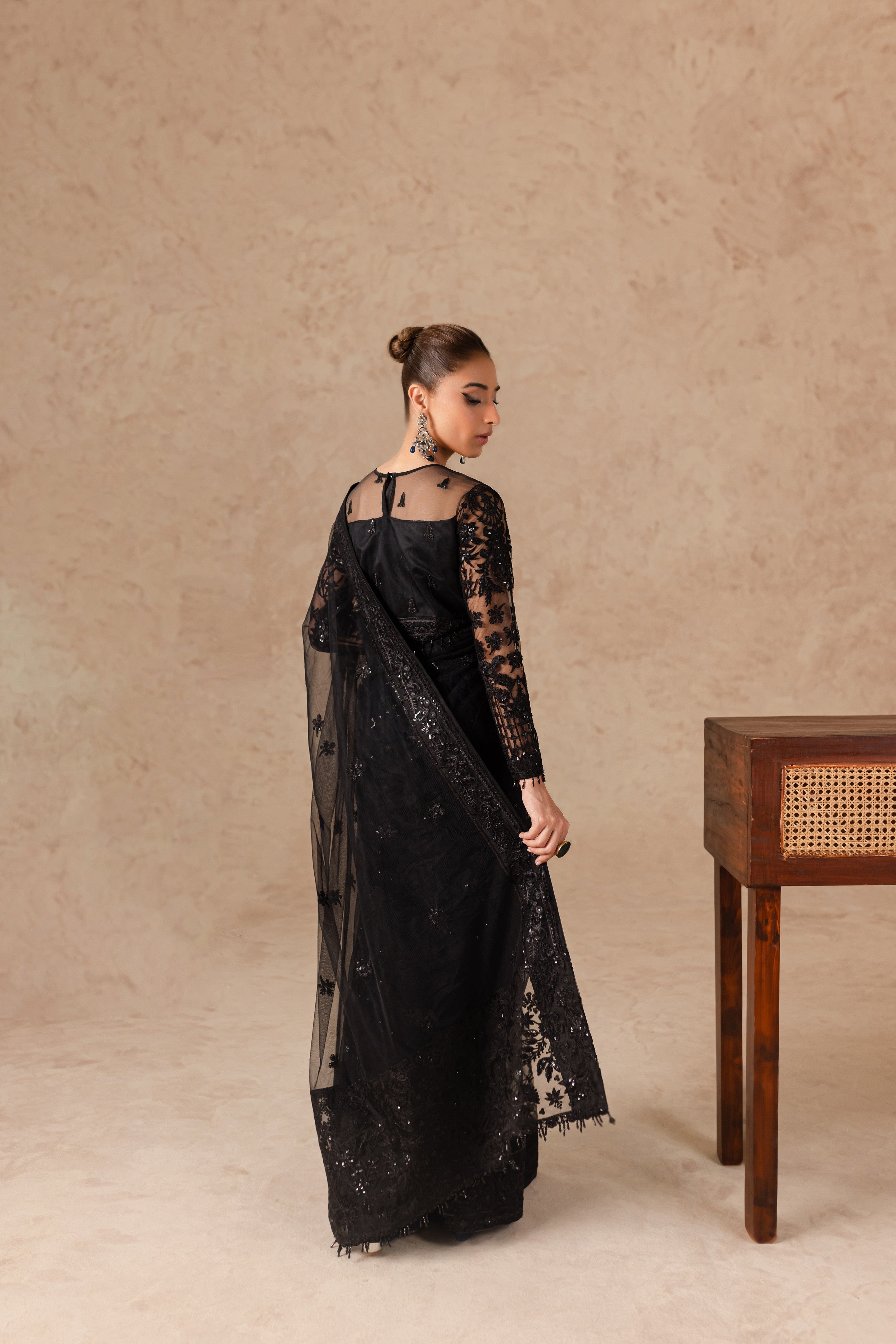 Cherie By Imran Ramzan Unstitched 3 Piece Luxury Formals Collection'2025-Perle Noire