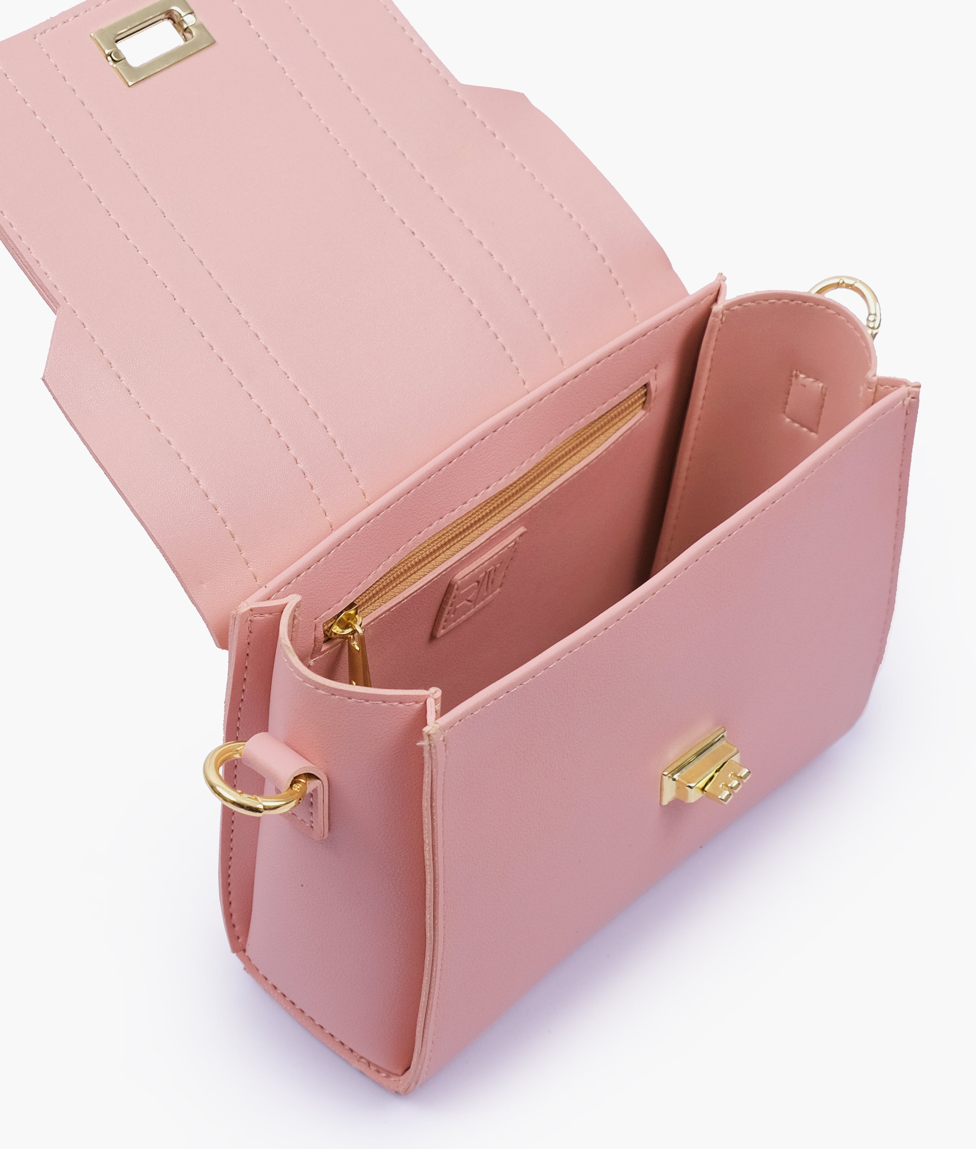 RTW Creation - Pink compact top-handle cross-body bag