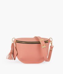 RTW Creation - Pink crocodile belt bag