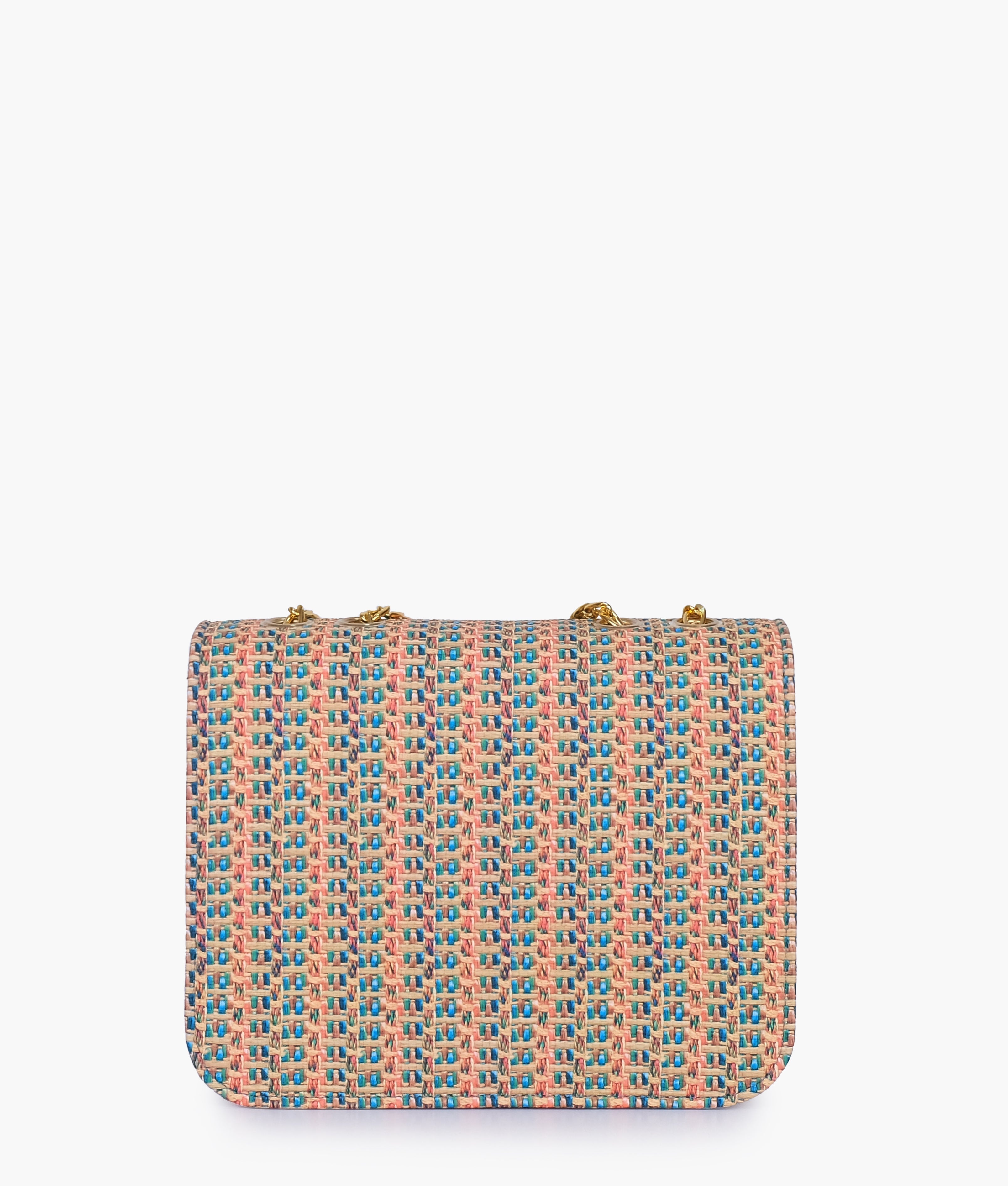 RTW Creation - Rainbow woven chain cross-body bag
