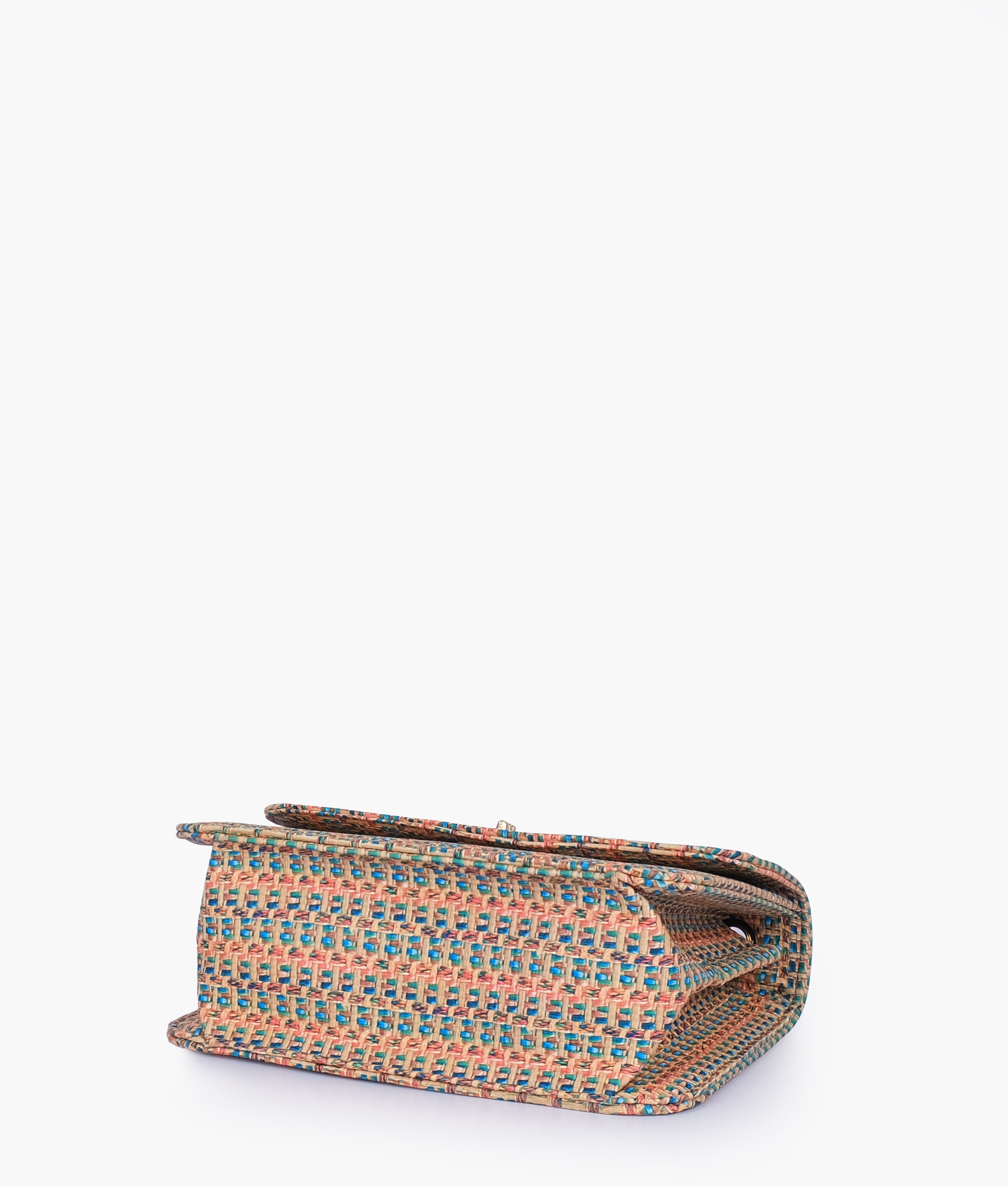 RTW Creation - Rainbow woven chain cross-body bag