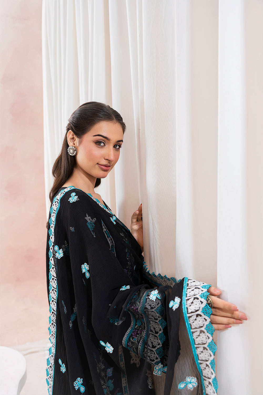 Aqs N Man Stitched 3 Piece Summer Collection'2025-Rang e Shab-AM-021