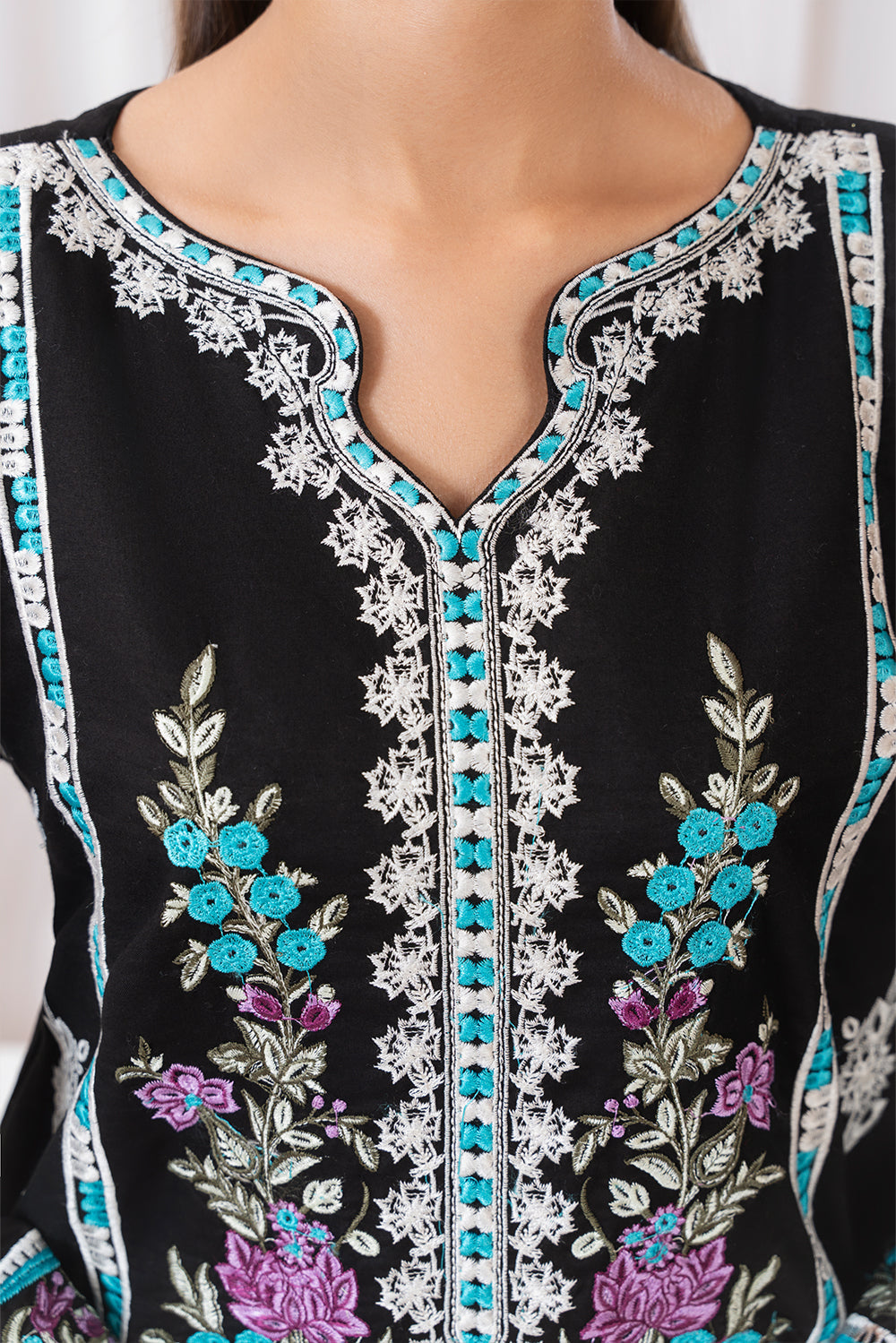 Aqs N Man Stitched 3 Piece Summer Collection'2025-Rang e Shab-AM-021