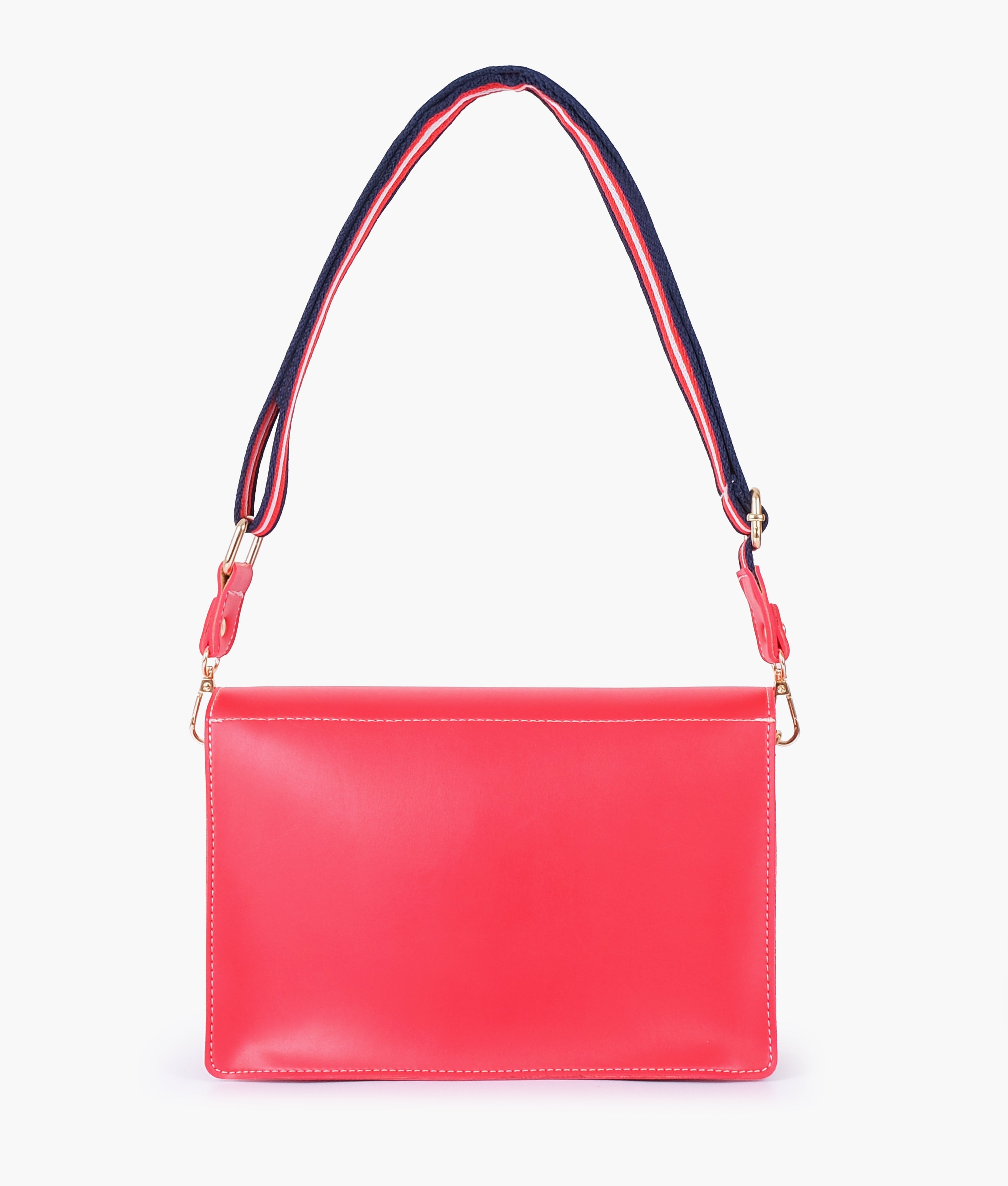 RTW Creation - Red half flap cross-body bag