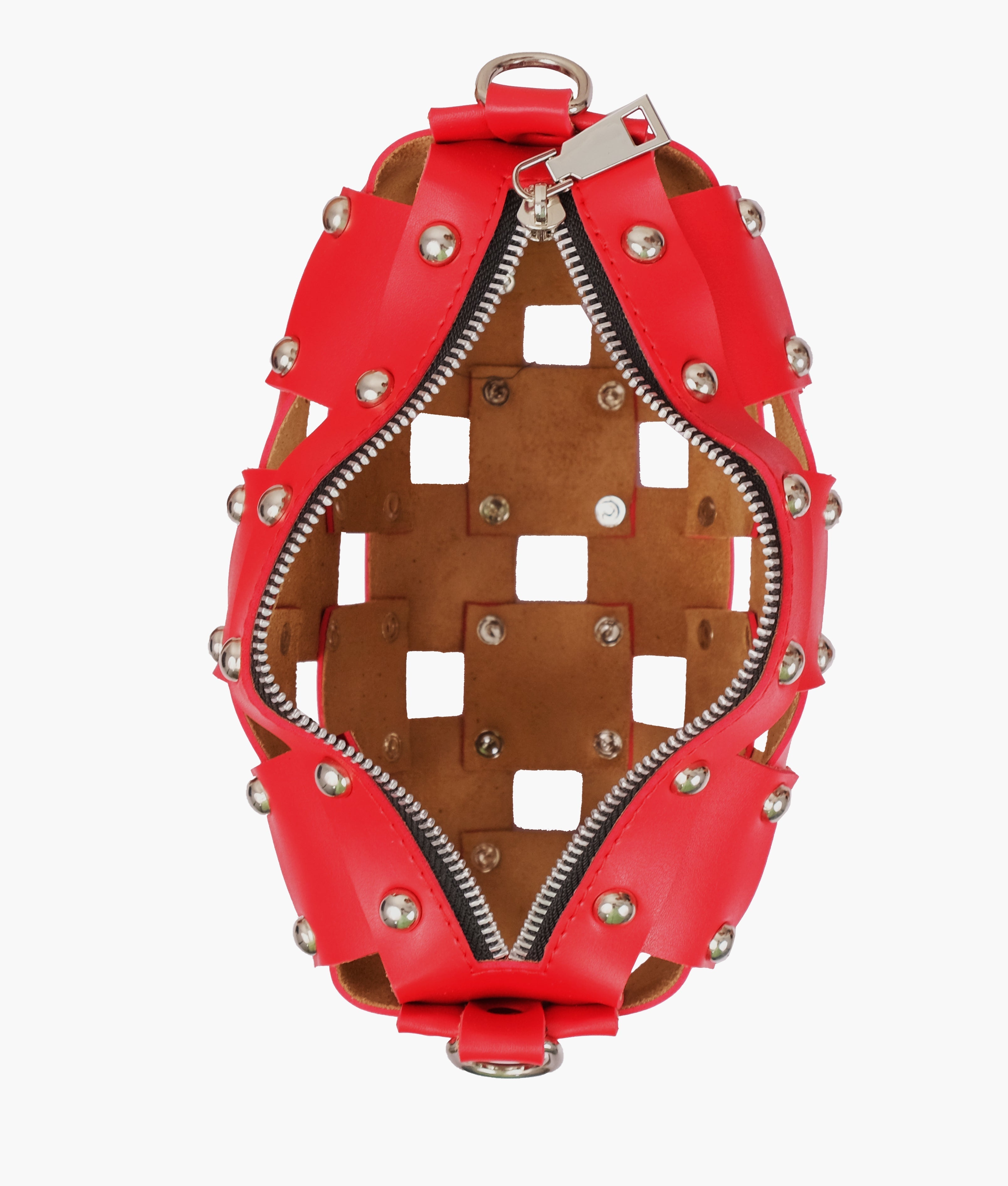 RTW Creation - Red rivet cross-body bag