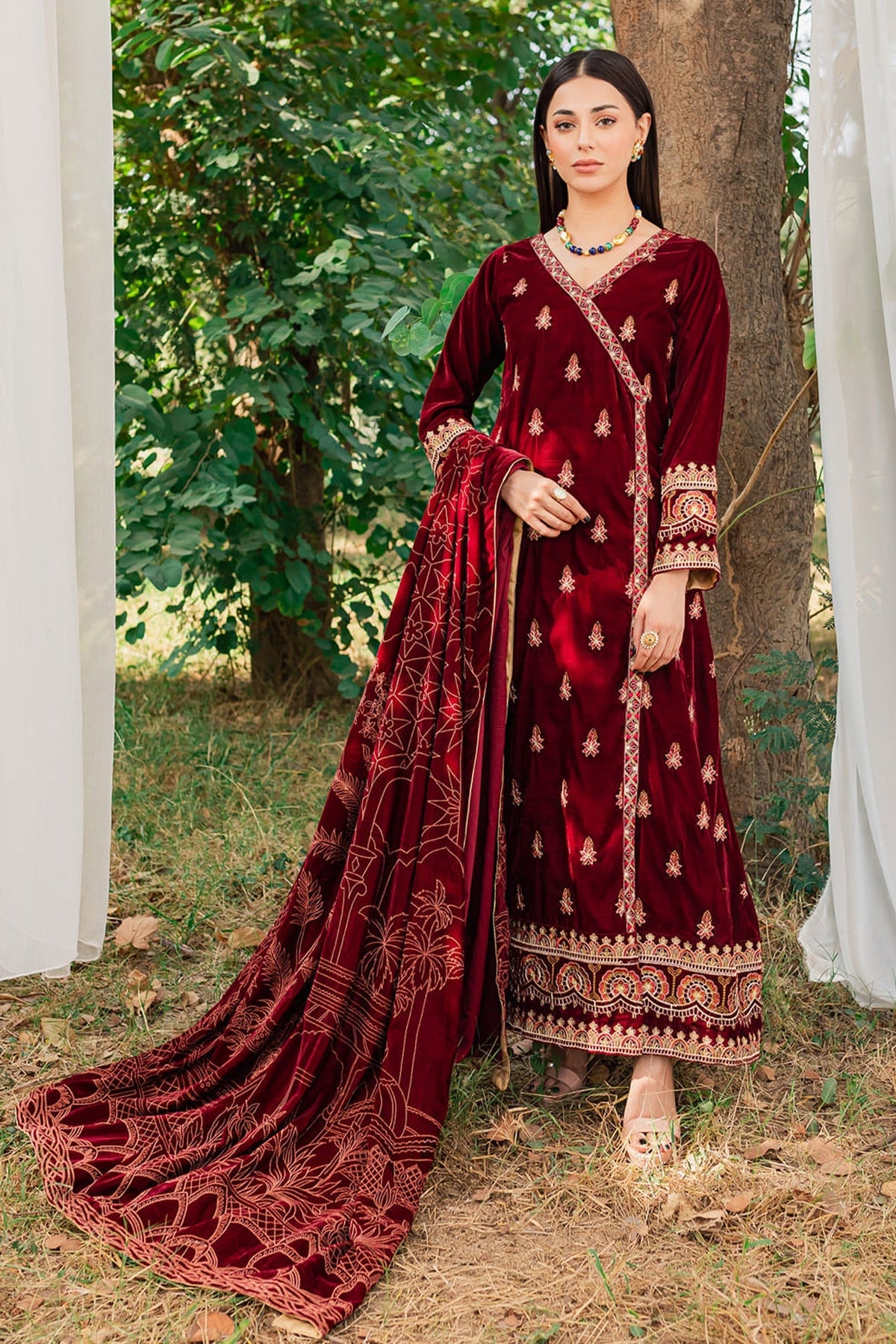 Panache Apparel Stitched Velvet Collection-Dur-e-Fishaan