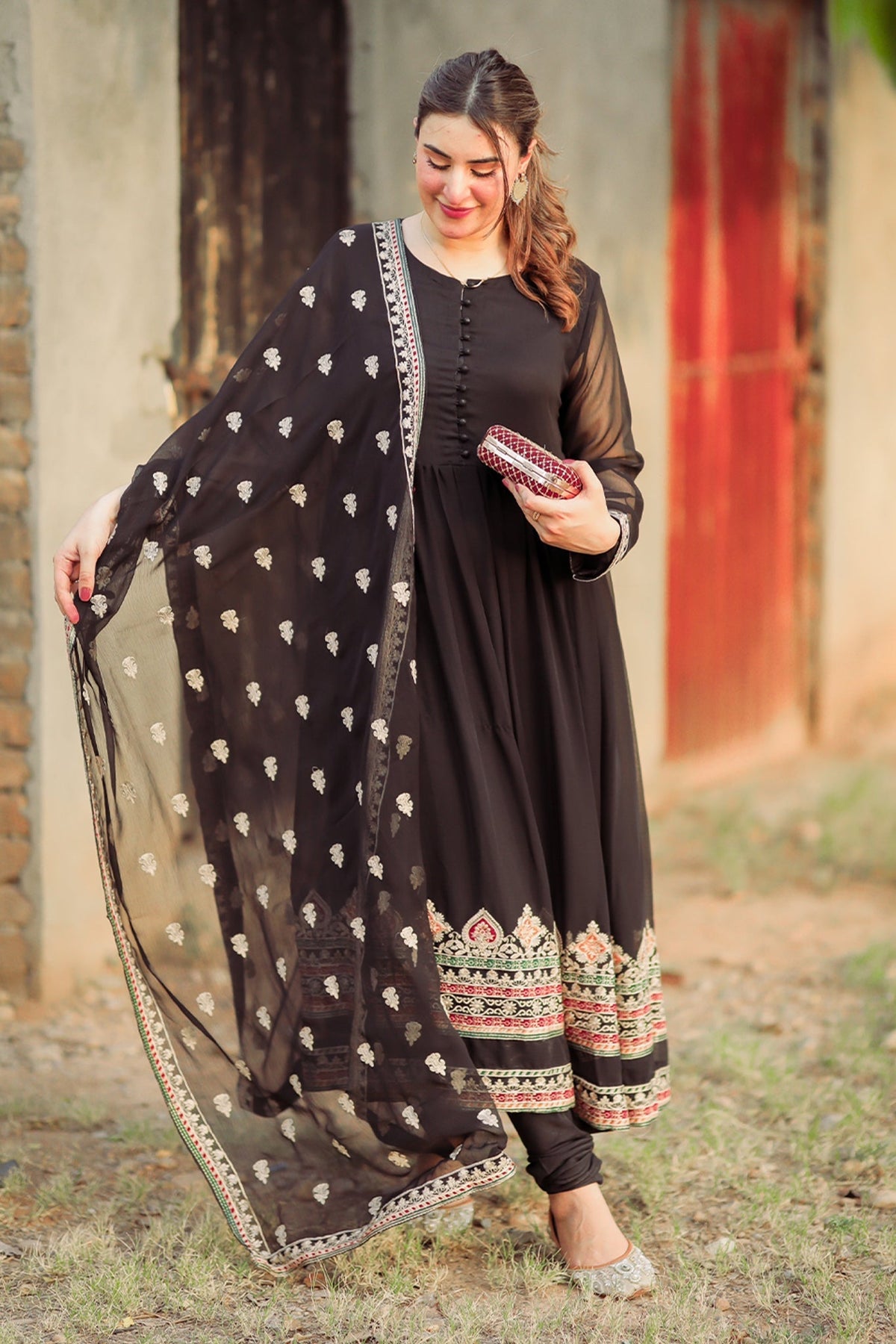 Mannat Clothing Stitched Frock Collection-Kajal Aaniat