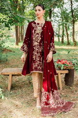 Panache Apparel Stitched Velvet Collection-Parul