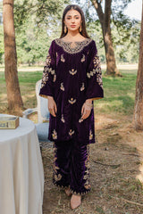Panache Apparel Stitched Velvet Collection-Mehmal
