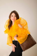 Half Moon crocodile Black - LEFTOVER - Bag X