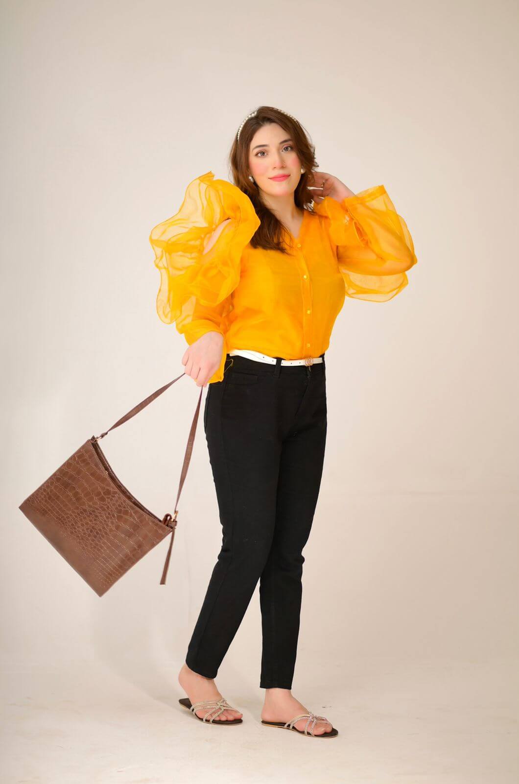 Half Moon crocodile Black - Bag X