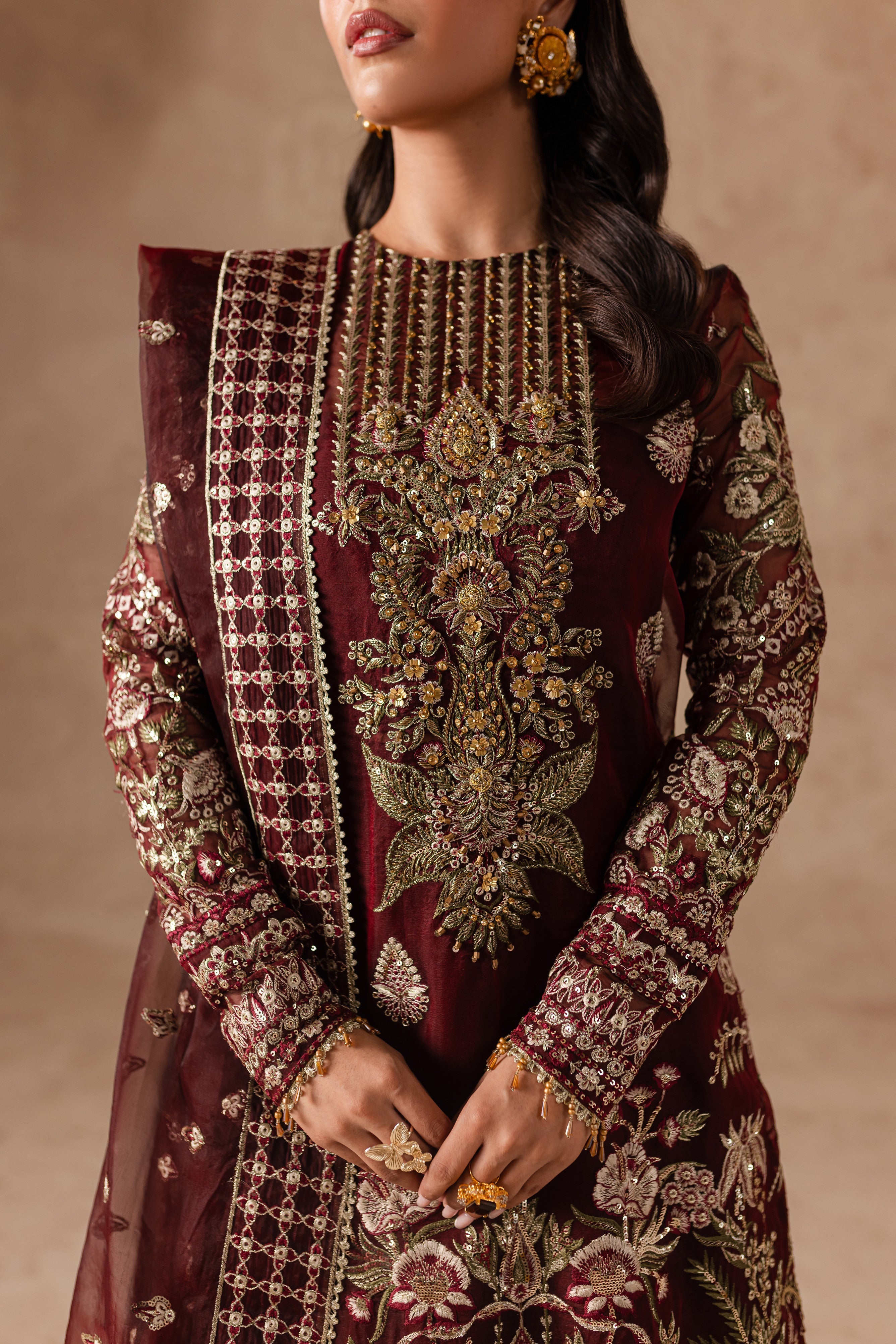 Cherie By Imran Ramzan Unstitched 3 Piece Luxury Formals Collection'2025-Ruby Dream
