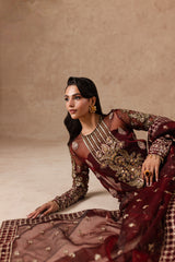 Cherie By Imran Ramzan Unstitched 3 Piece Luxury Formals Collection'2025-Ruby Dream