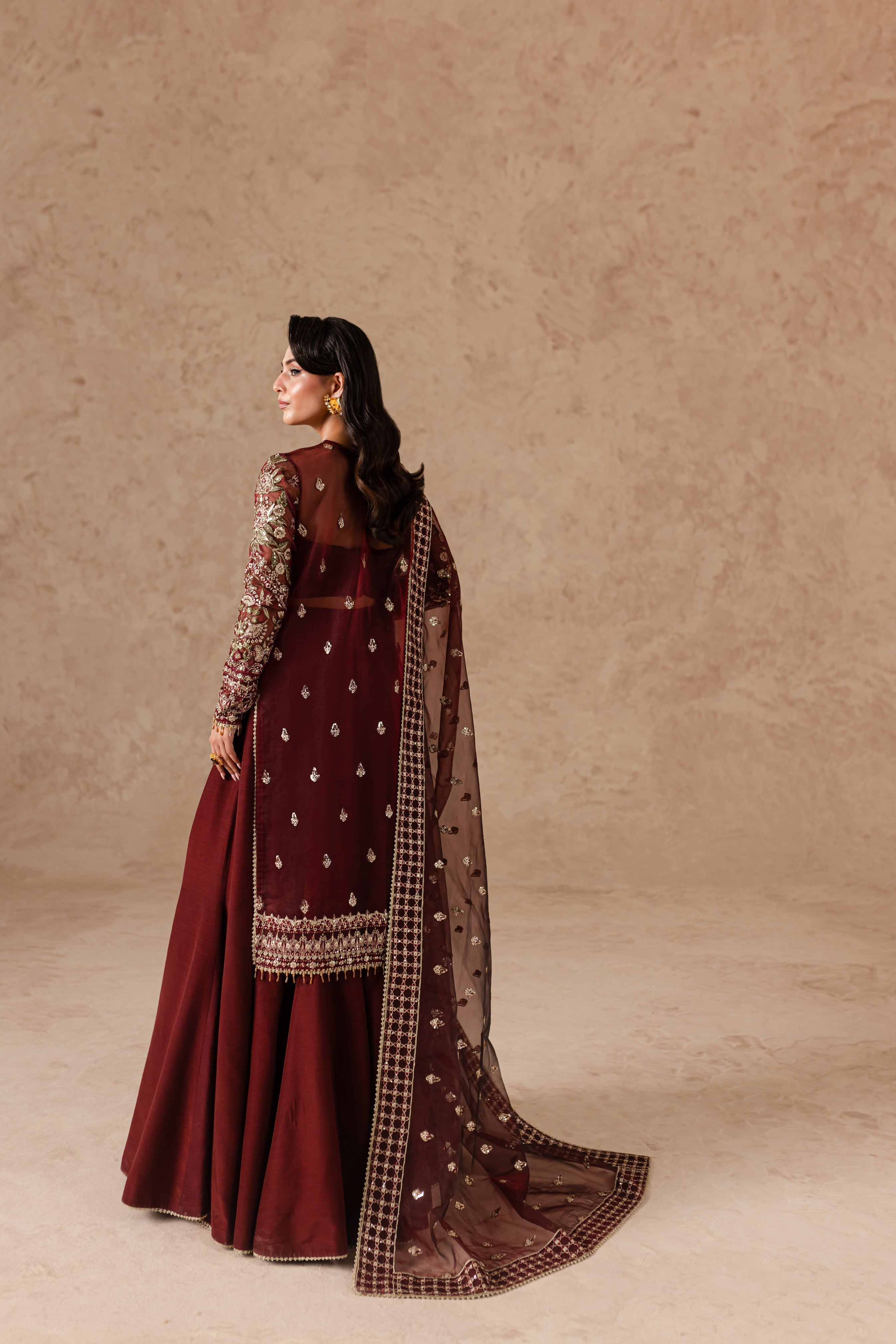 Cherie By Imran Ramzan Unstitched 3 Piece Luxury Formals Collection'2025-Ruby Dream