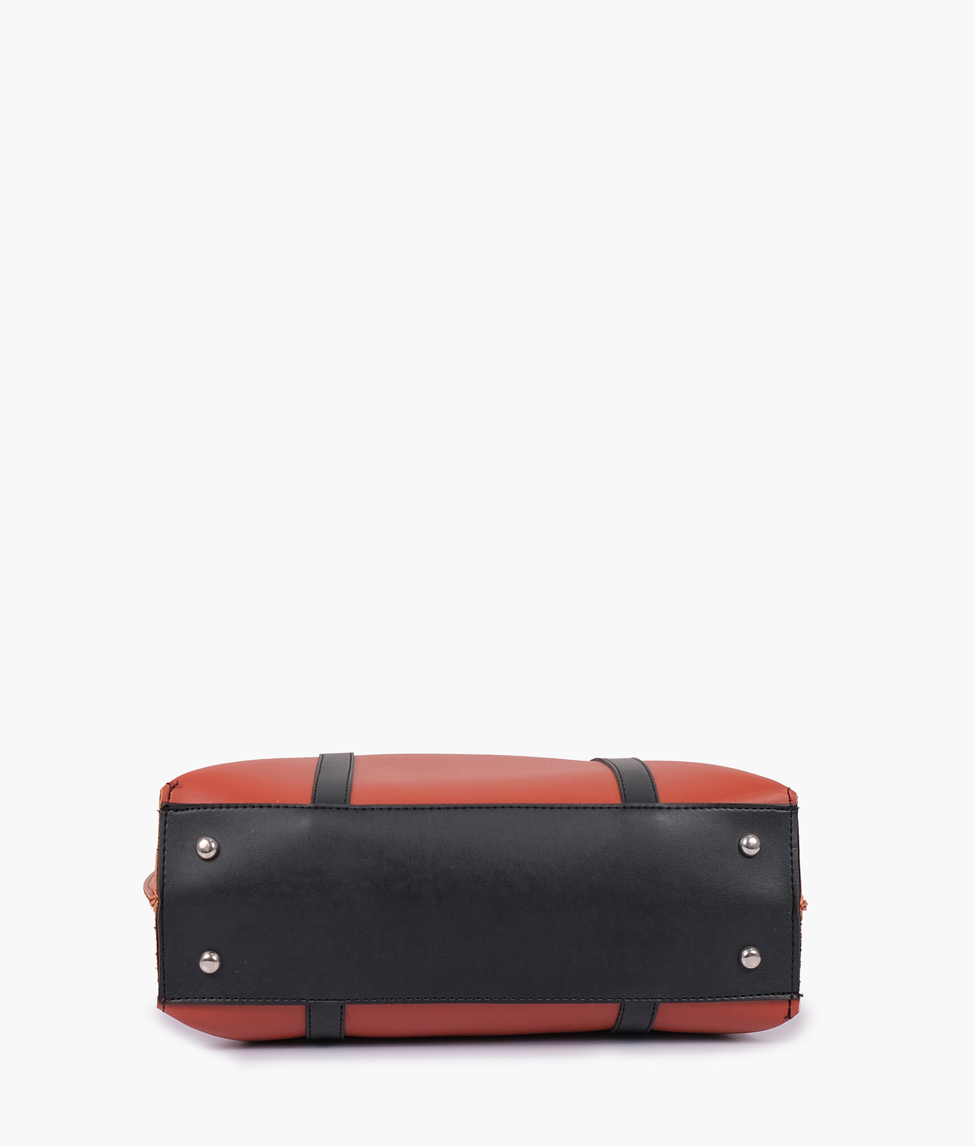 RTW Creation - Rust and black double-handle tote bag