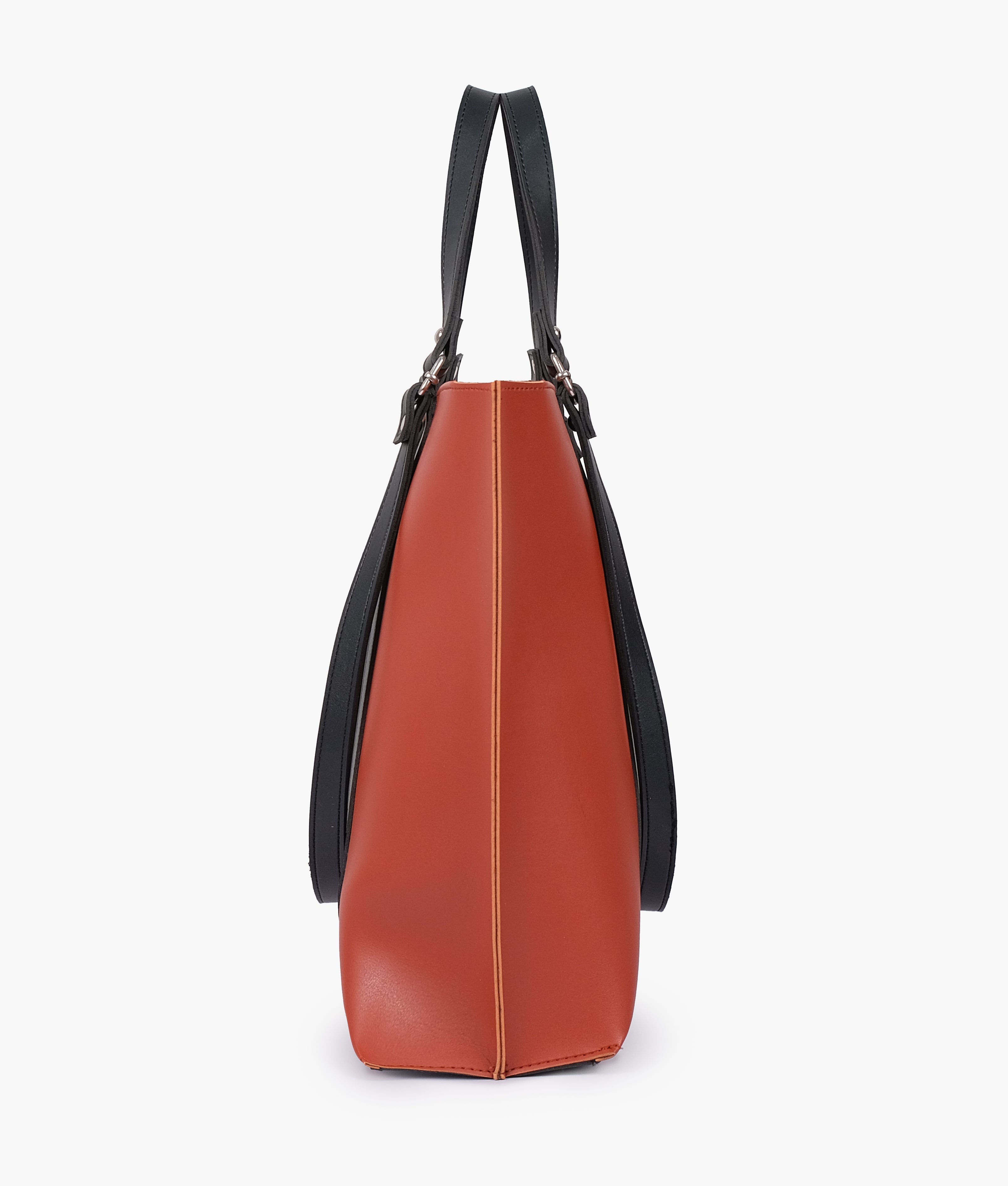 RTW Creation - Rust and black double-handle tote bag