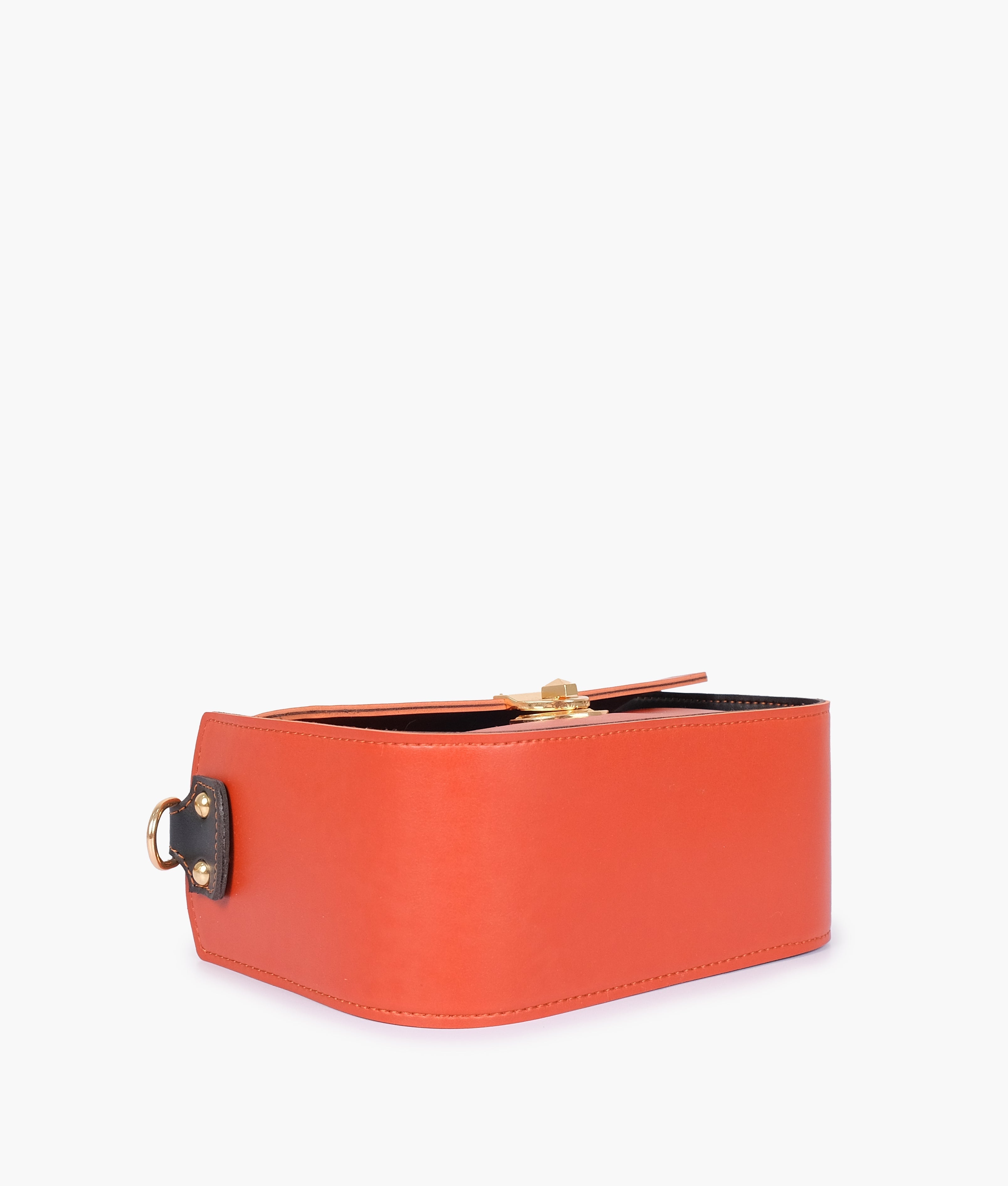 RTW Creation - Rust saddle bag with twist lock