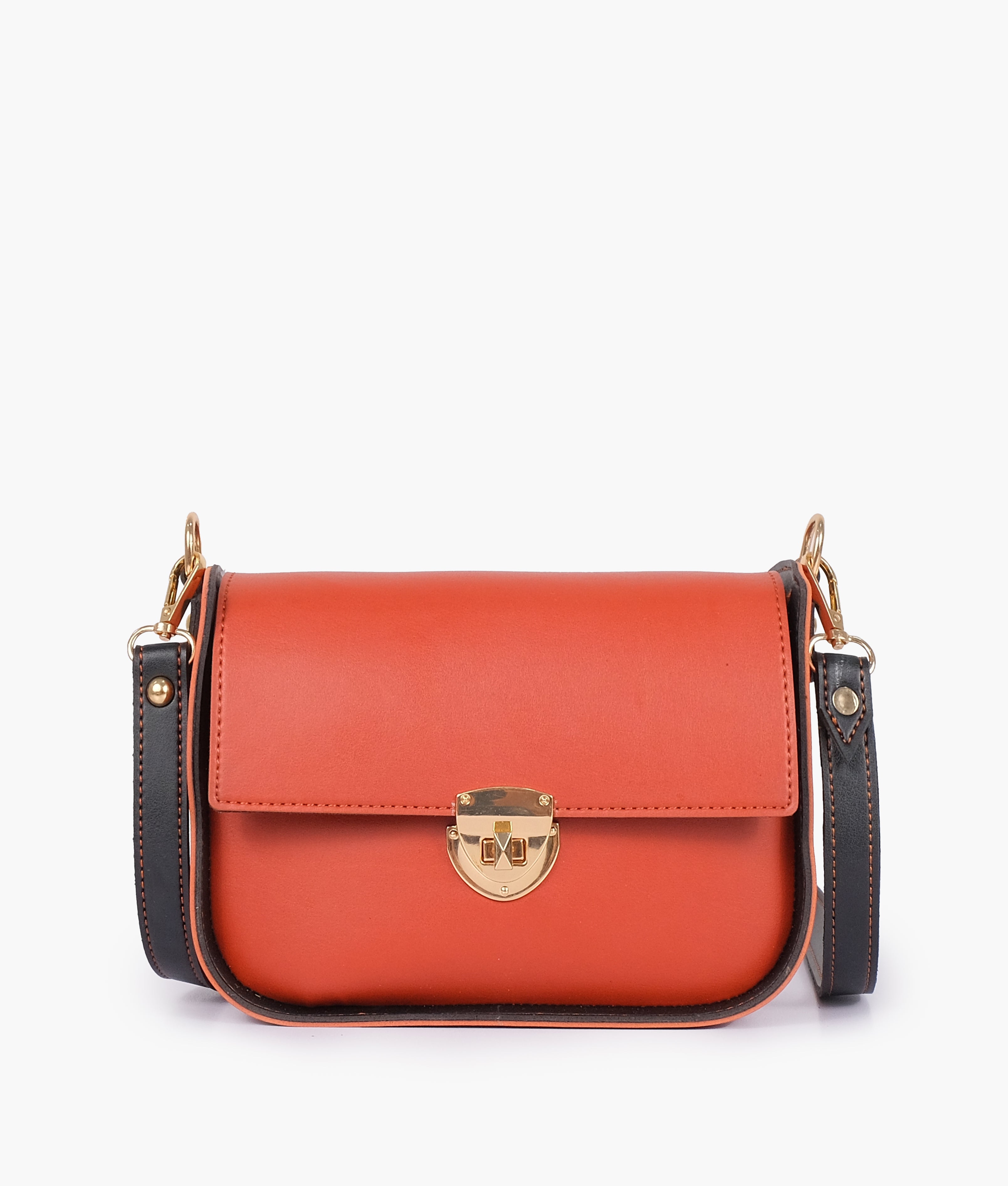 RTW Creation - Rust saddle bag with twist lock