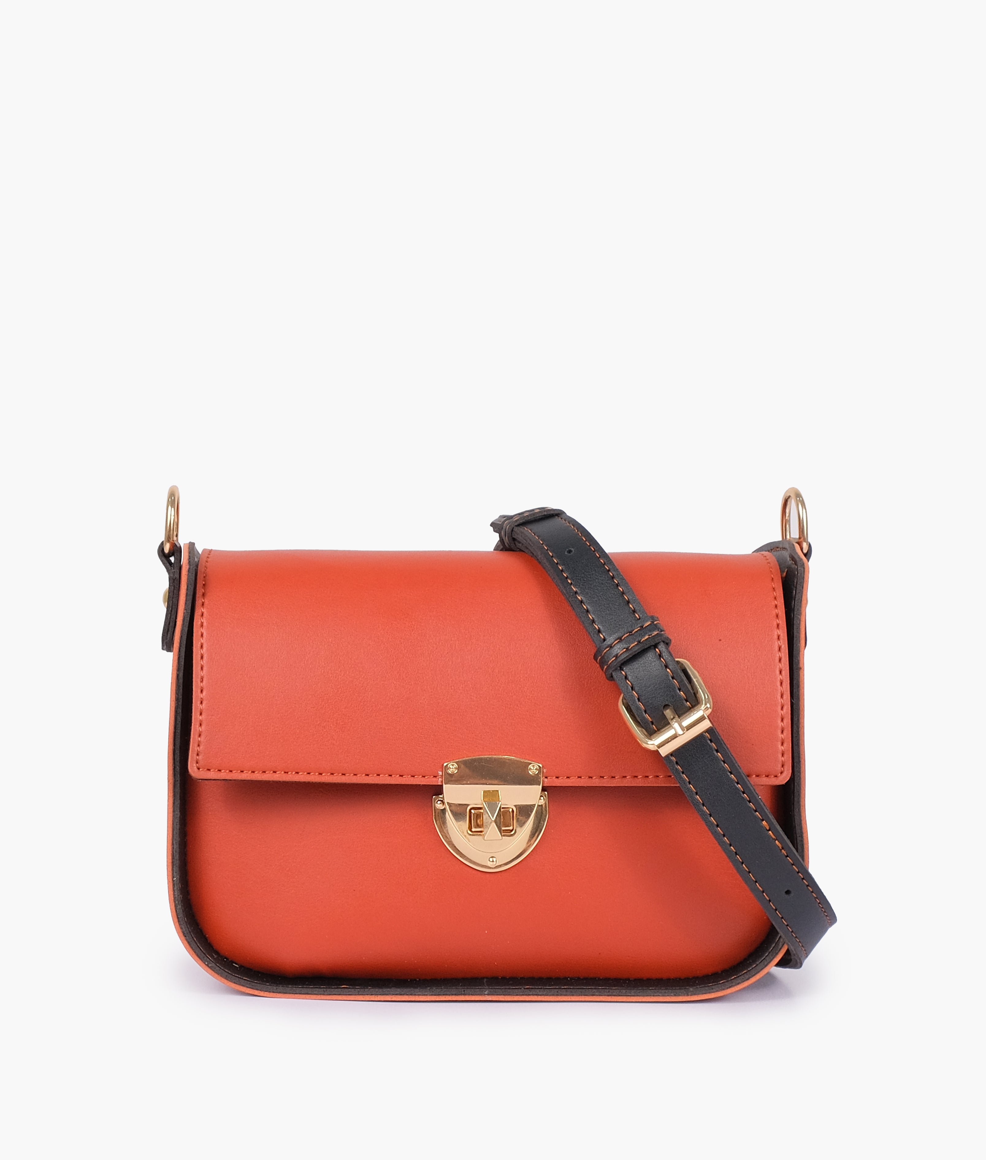 RTW Creation - Rust saddle bag with twist lock
