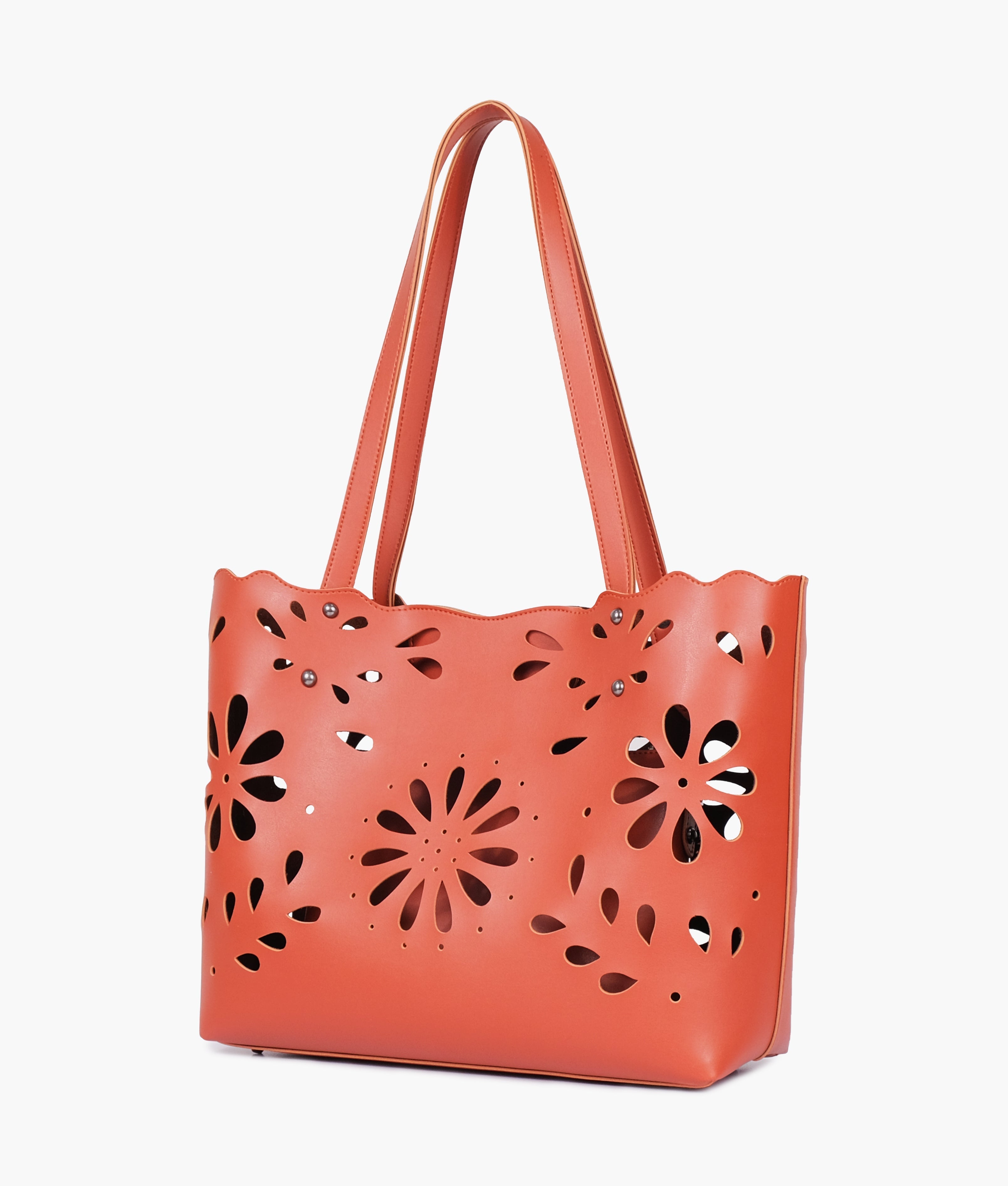 RTW Creation - Rust two-piece floral tote