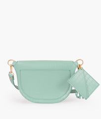 RTW Creation - Sea green crocodile belt bag