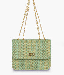 RTW Creation - Sea woven chain cross-body bag